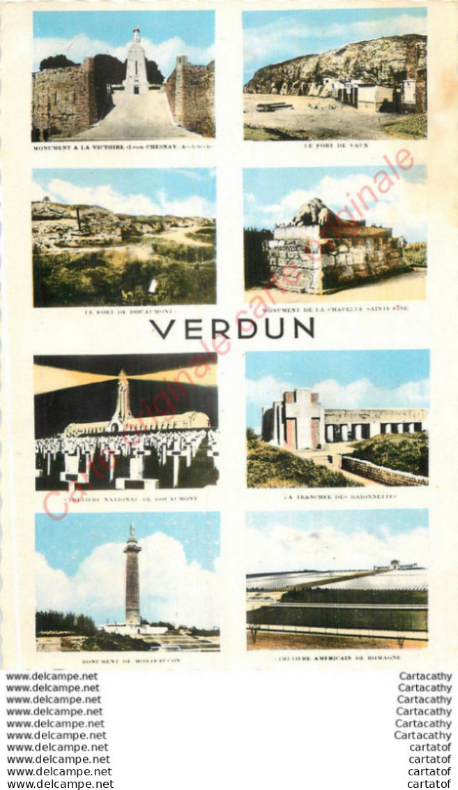 55.  VERDUN .  CP Multivues . - Verdun