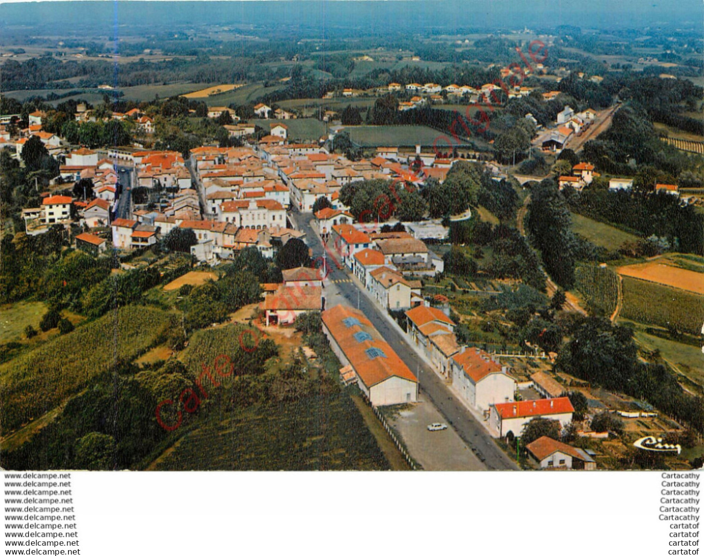 40.  MONTFORT En CHALOSSE .  Vue Générale Aérienne . - Montfort En Chalosse