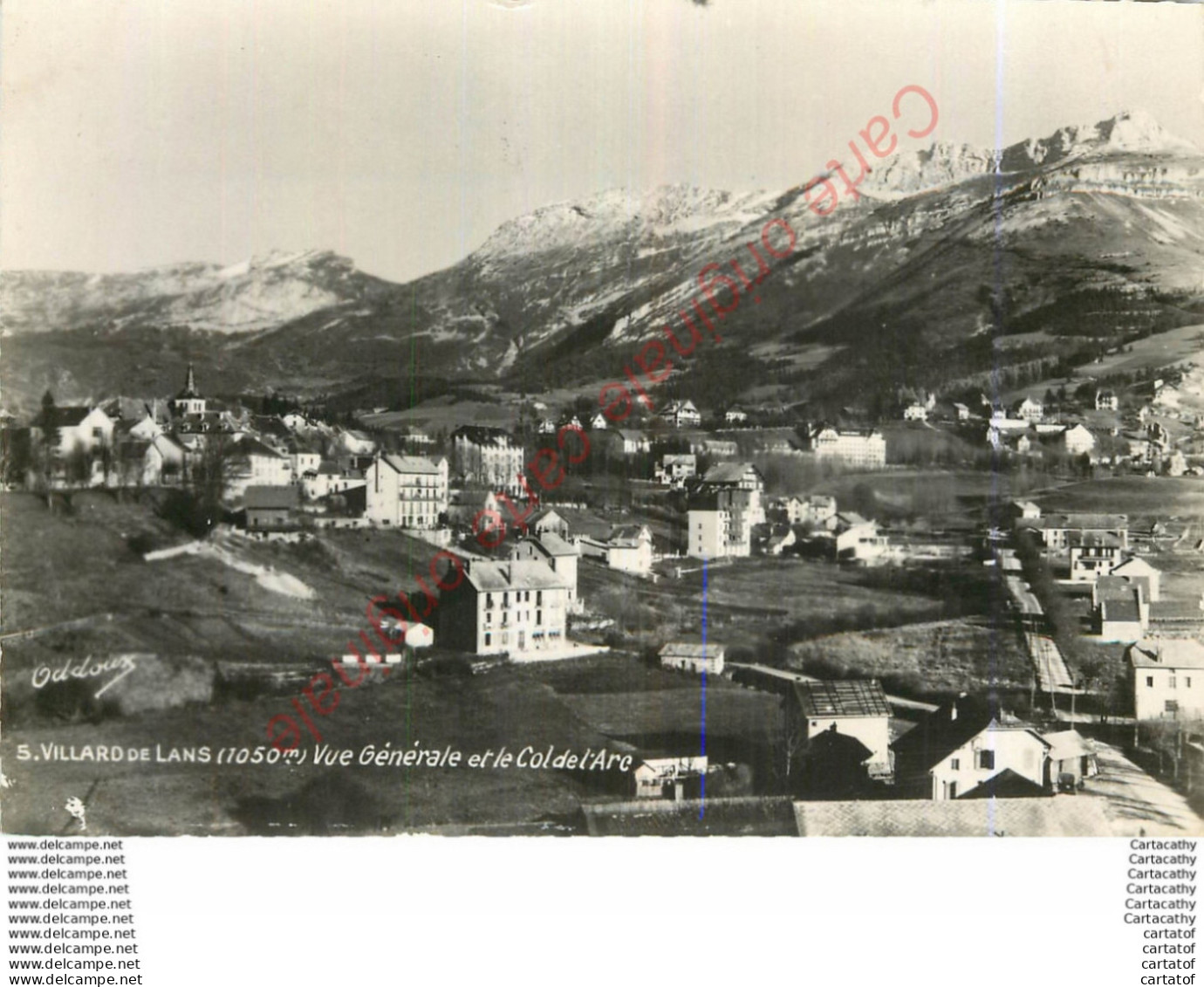 38.  VILLARD DE LANS .  Vue Générale Et Le Col De L'Arc . - Villard-de-Lans