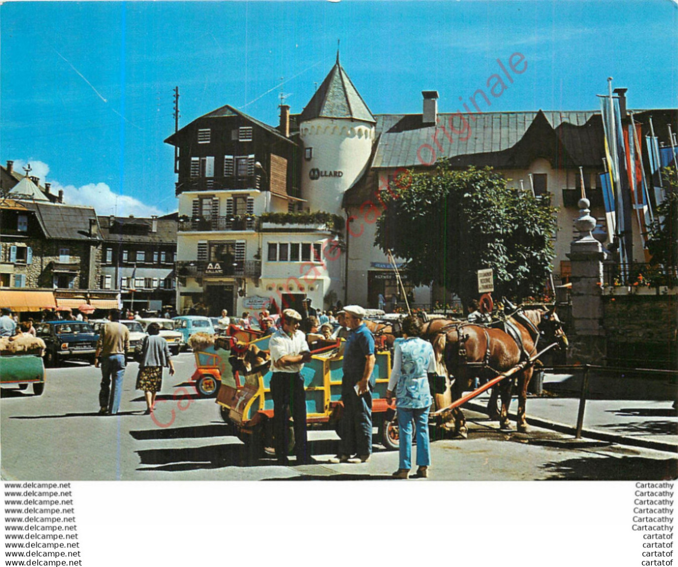 74.  MEGEVE . Place De L'Eglise. Départ Des Traineaux . - Megève