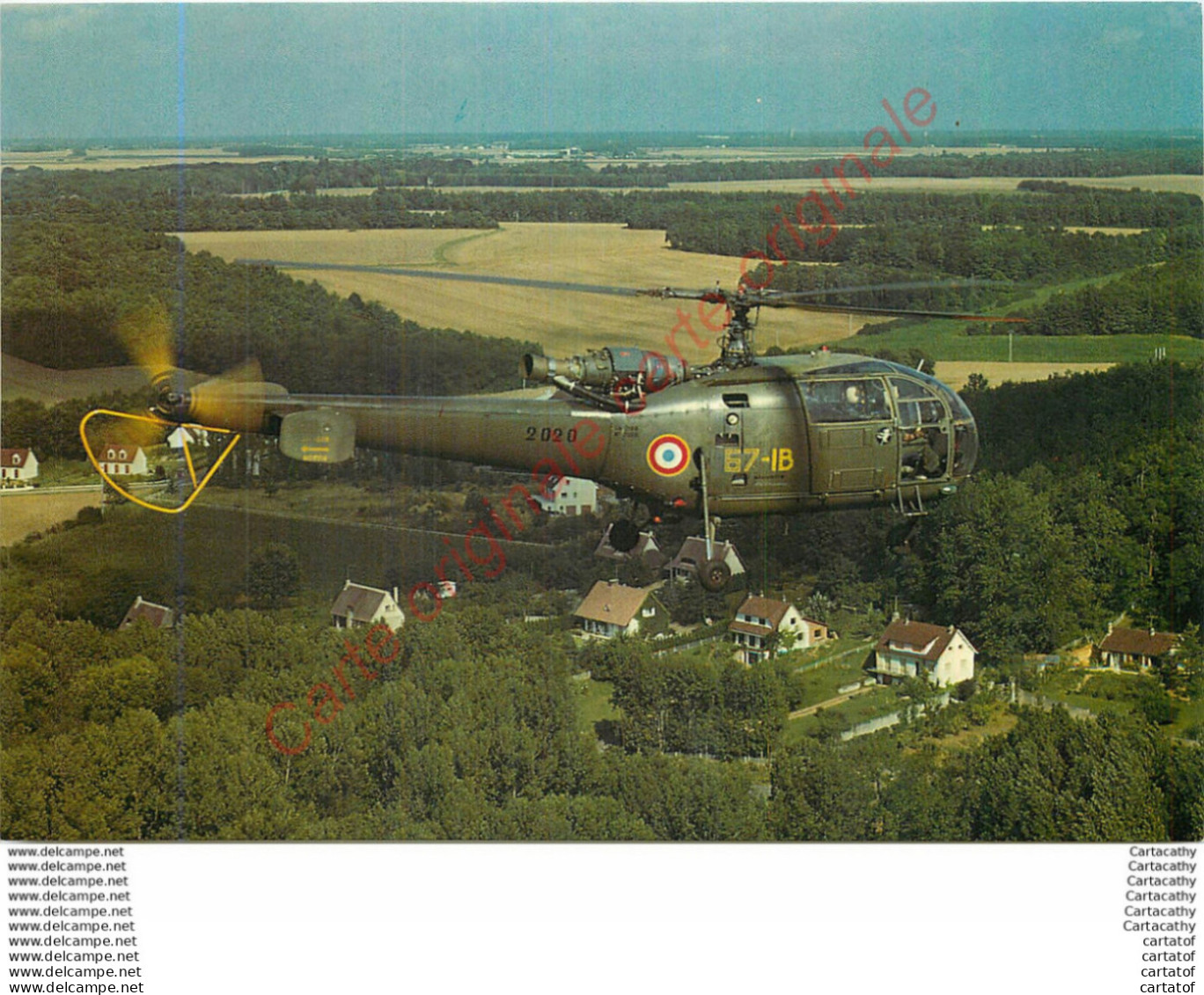 ALOUETTE III De L'Escadron D"Hélicoptères 3/67 Parisis Villacoublay . - Sonstige & Ohne Zuordnung