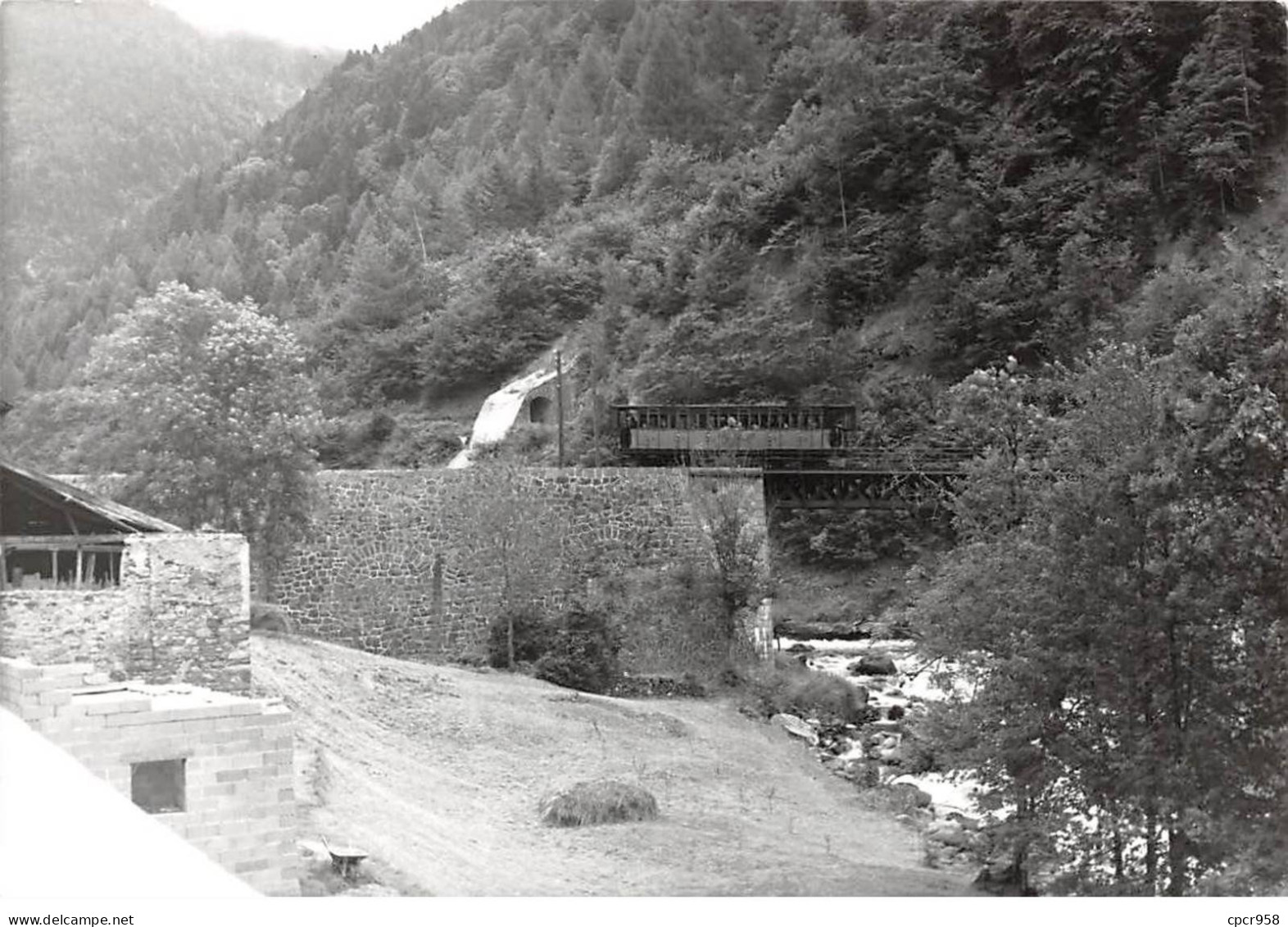 65 - N°86035 - CAUTERETS - Ligne De La Raillère - Pont Sur Le Gave ... - Cliché J. Bazin N°119 Vue 6 - Photo Souple - Cauterets