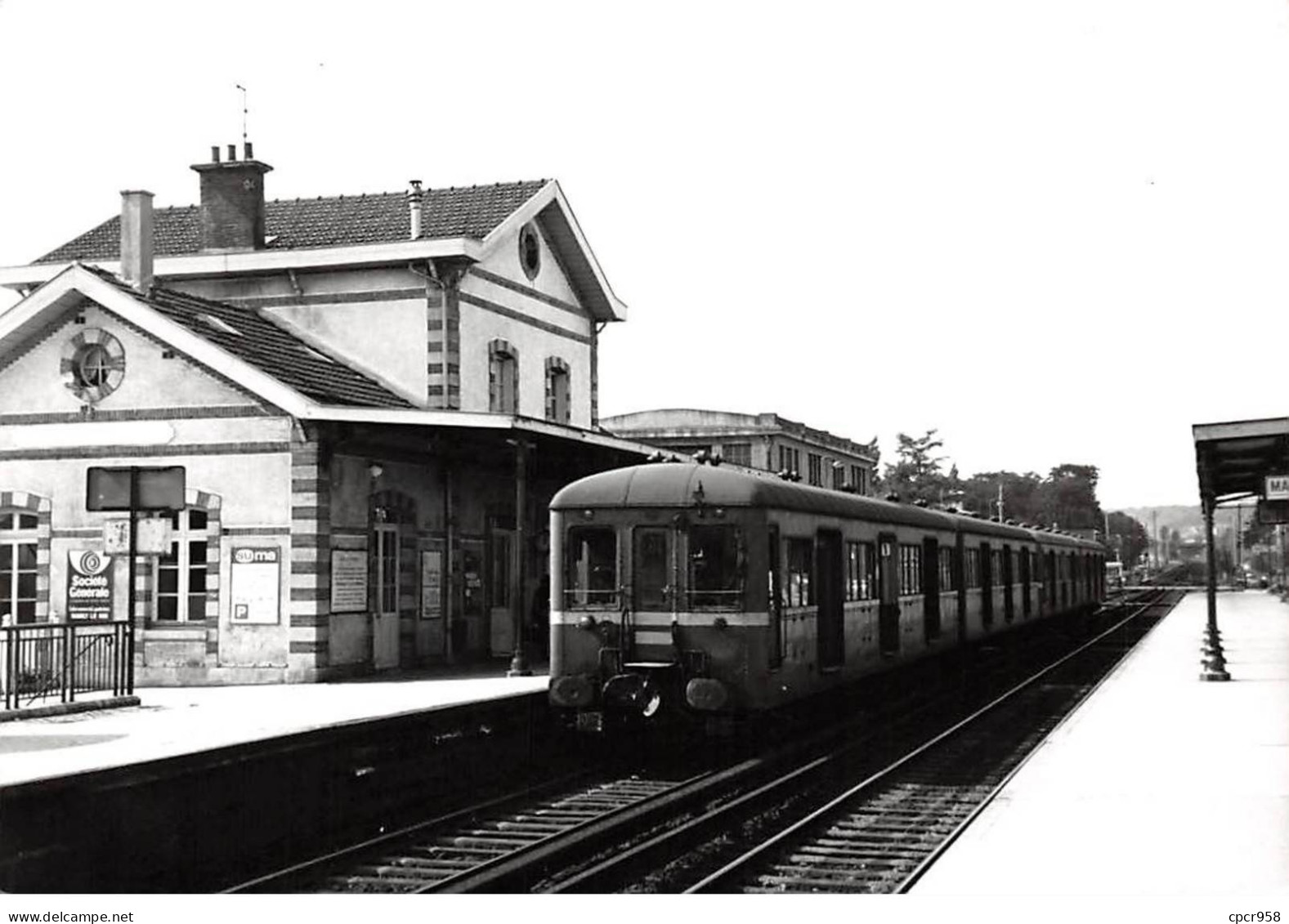 78 - N°86041 - MARLY LE ROI - Train Entrant En Gare - Cliché J. Bazin N°55 Vue 9 - Photo Souple - Marly Le Roi