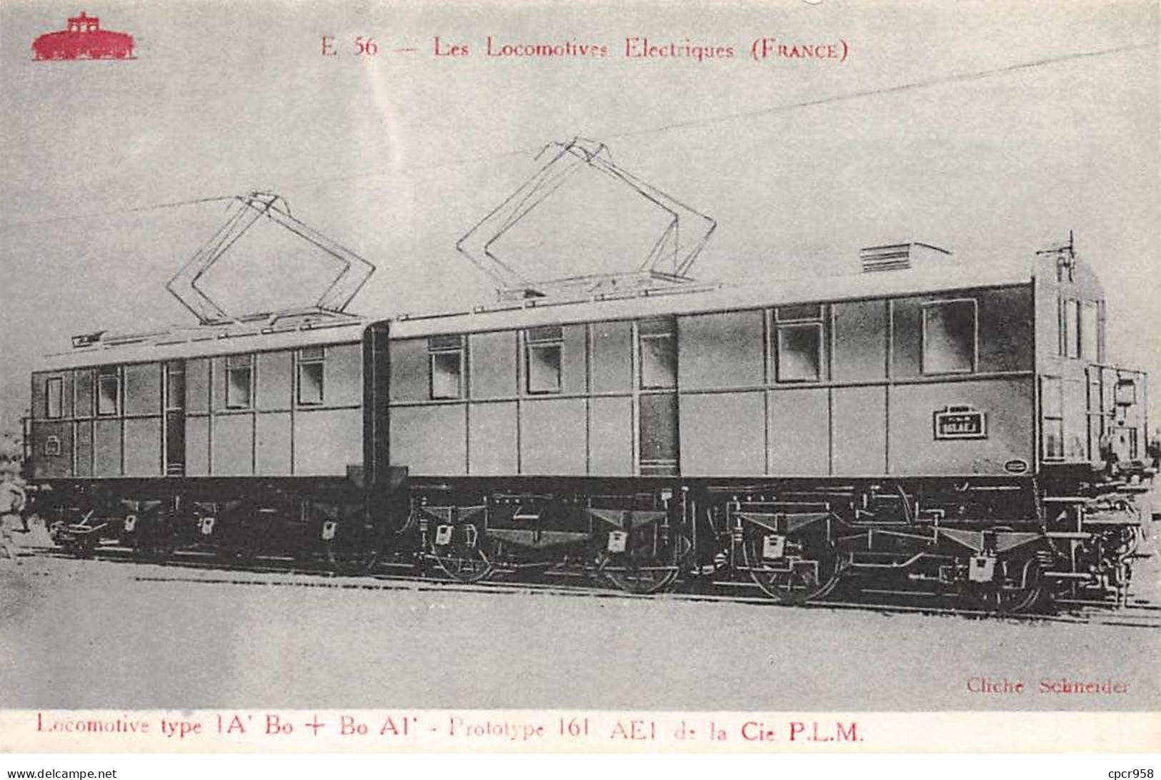 Chemins De Fer - N°86002 - Les Locomotives Electriques (France) E 56 - Prototype 161 - Treinen