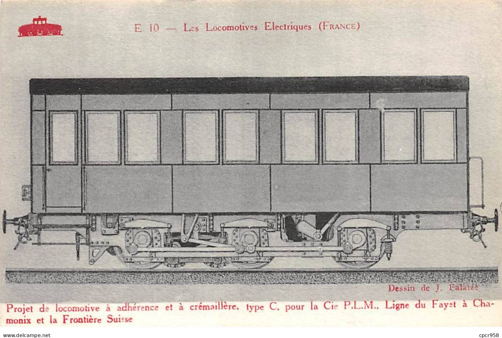 Chemins De Fer - N°85998 - Les Locomotives Electriques (France) E 10 - Projet De Locomotive à Adhérence ... - Treinen