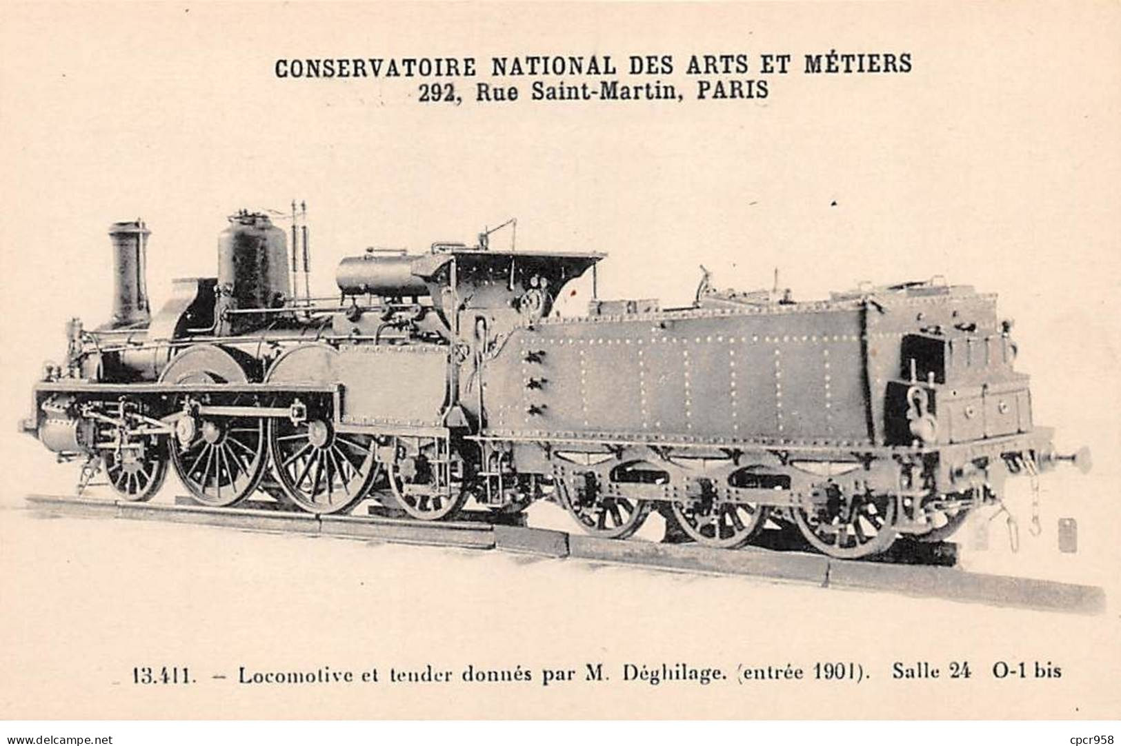 Chemins De Fer - N°85976 - Conservatoire National Des Arts Et Métiers - 13.411 - Locomotive ... M. Déghilage - Treinen