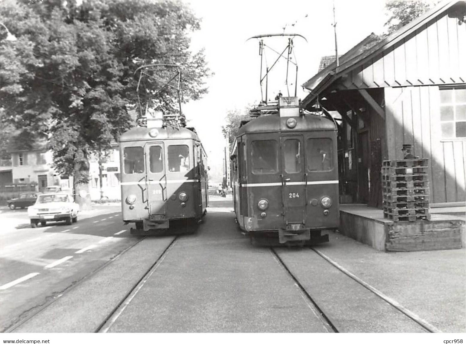 Suisse - N°85910 - FRAUENFELD - MATZINGEN - Tramways Dans Une Rue - Cliché J. Bazin N°40 Vue 9 - Photo Souple - Autres & Non Classés