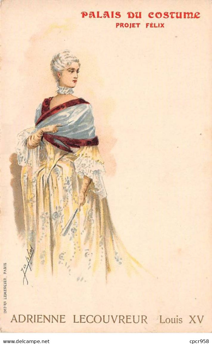 Illustrateur - N°85099 - Palais Du Costume - Projet Félix - Adrienne Lecouvreur Louis XV - Genre Mucha - Andere & Zonder Classificatie