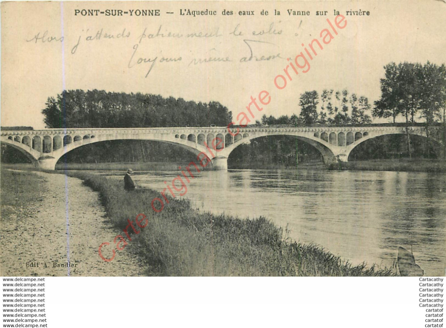89.  PONT SUR YONNE .  L'Aqueduc Des Eaux De La Vanne Sur La Rivière . - Pont Sur Yonne