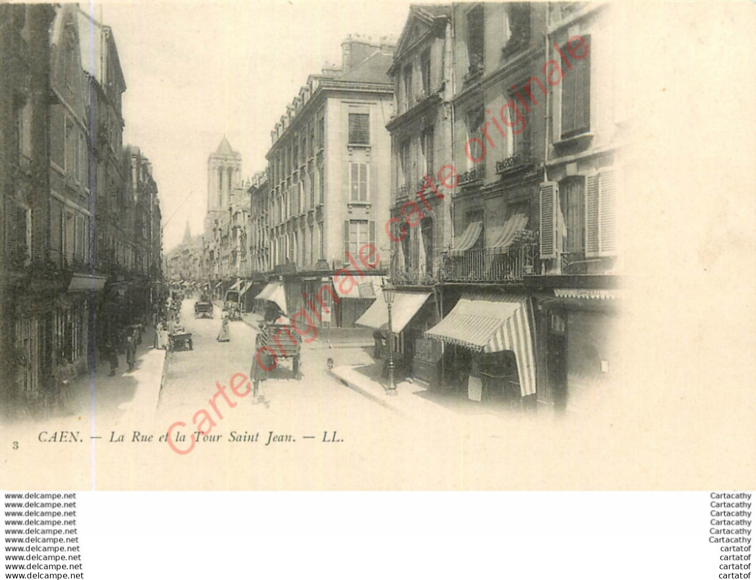 14.  CAEN .  La Rue Et La Tour St-Jean . - Caen