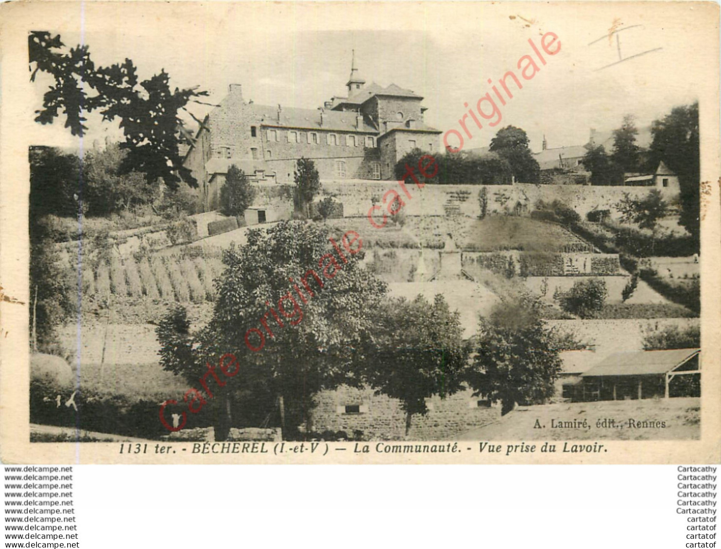 35.  BECHEREL .  La Communauté .  Vue Prise Du Lavoir . - Bécherel