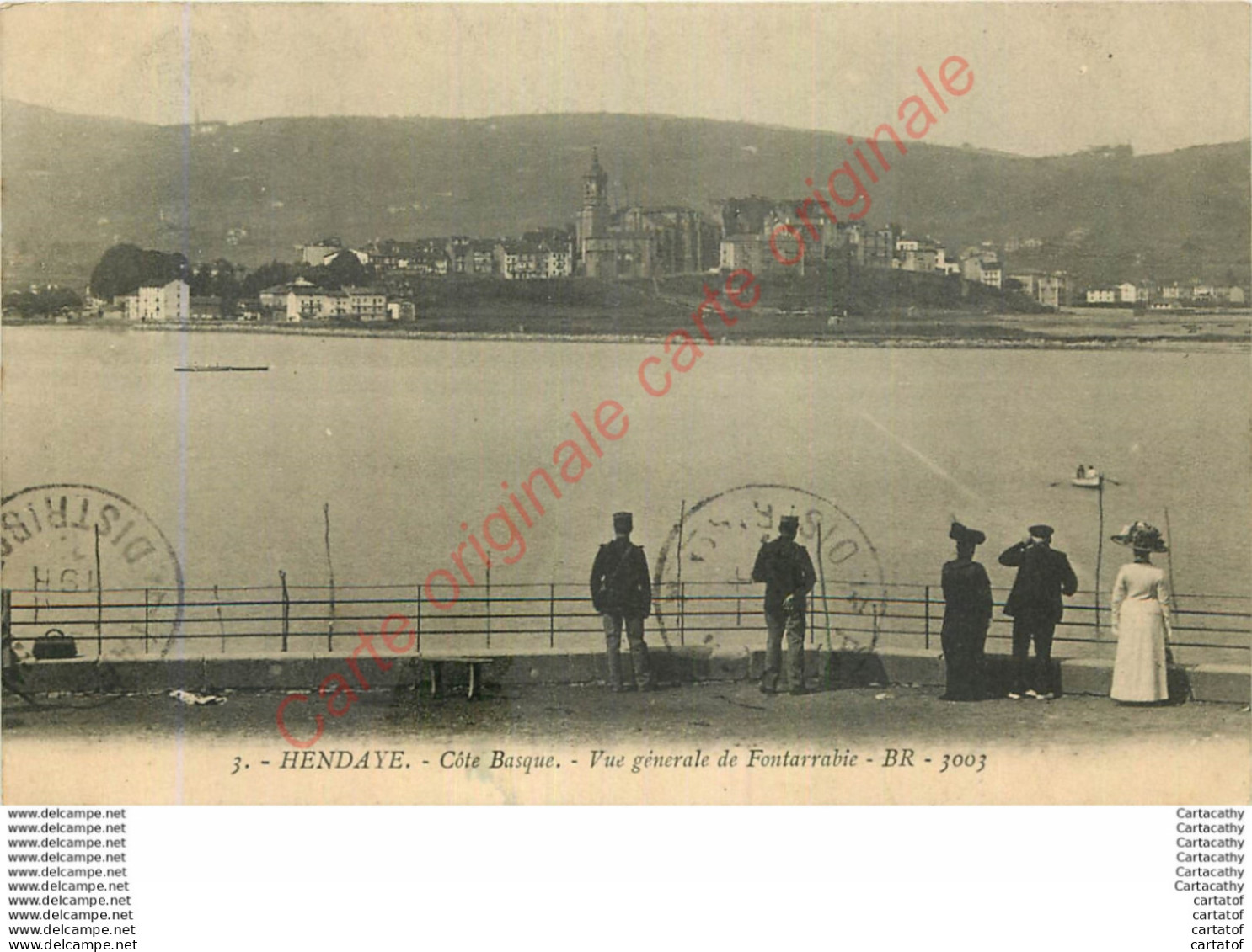 64.  HENDAYE .  Vue Générale De Fontarrabie .  Côte Basque . - Hendaye