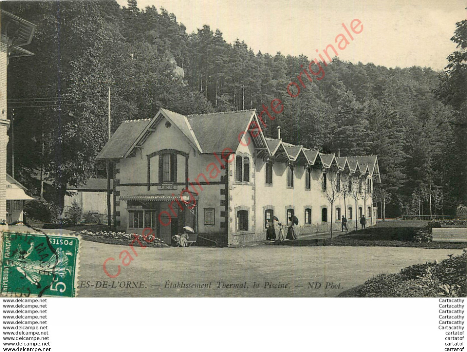 61.  BAGNOLES DE L'ORNE .  Etablissement Thermal .  La Piscine . - Bagnoles De L'Orne