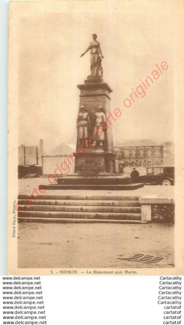 02.  HIRSON .   Le MOnument Aux MOrts . - Hirson