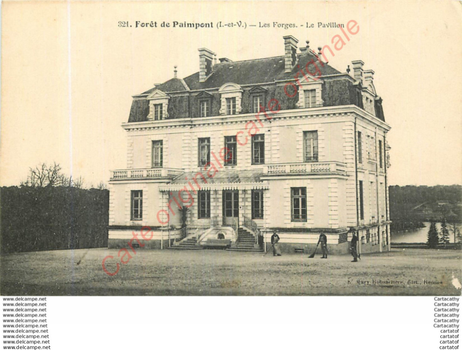 35.  Forêt De PAIMPONT .  Les Forges . Le Pavillon . - Paimpont