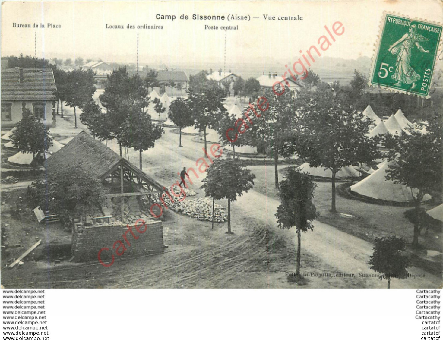 02.  CAMP DE SISSONNE .  Vue Centrale . - Sissonne