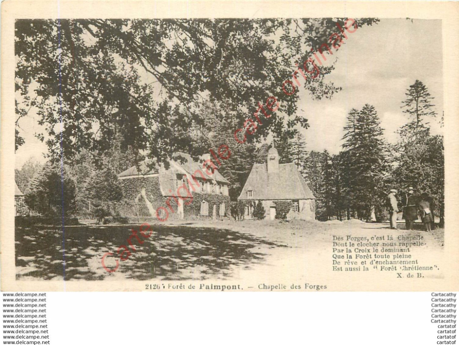 35.  Forêt De PAIMPONT . Chapelle Des Forges . - Paimpont