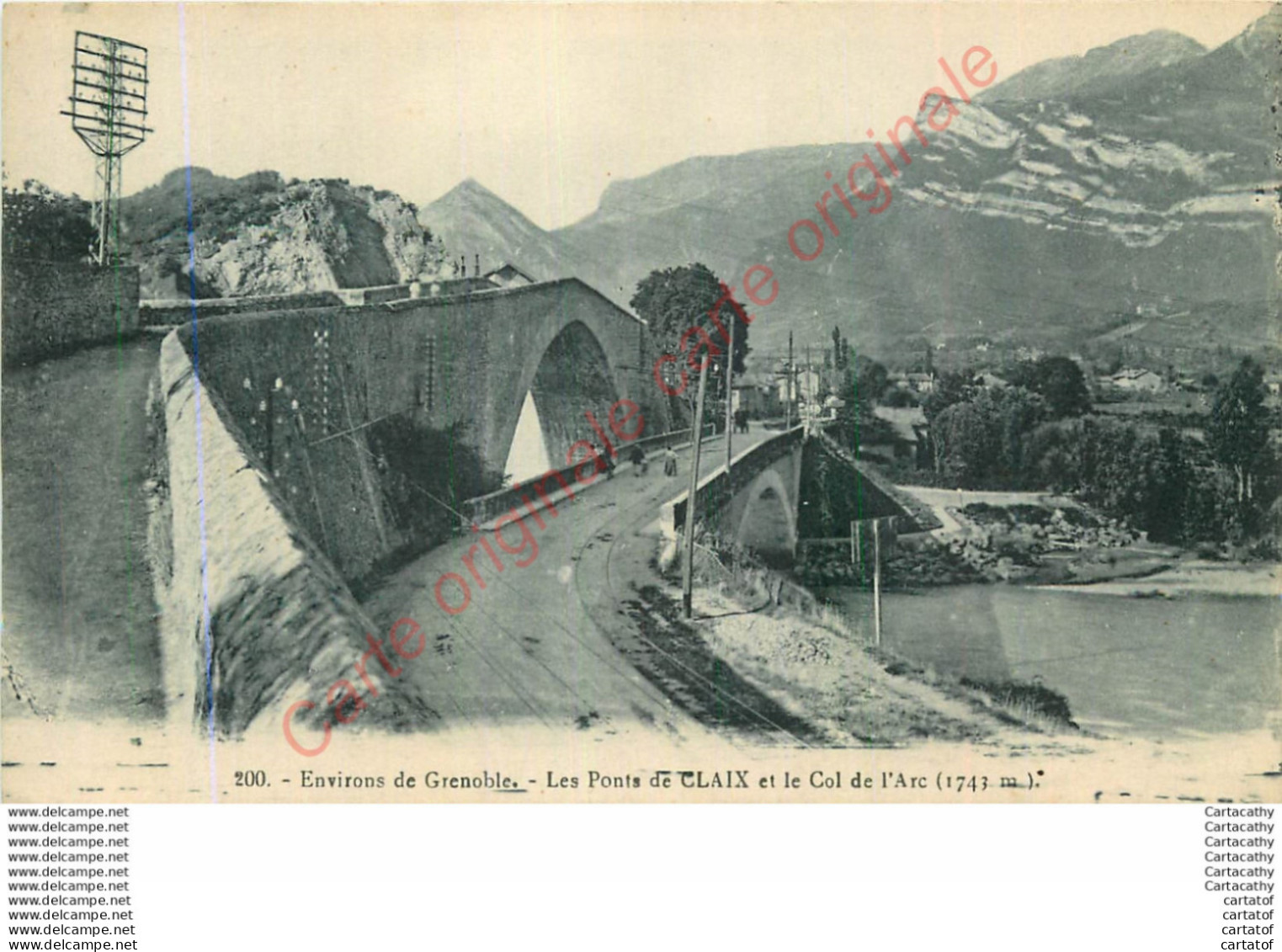 38.  CLAIX . Les Ponts De Claix Et Le Col De L'Arc . - Claix