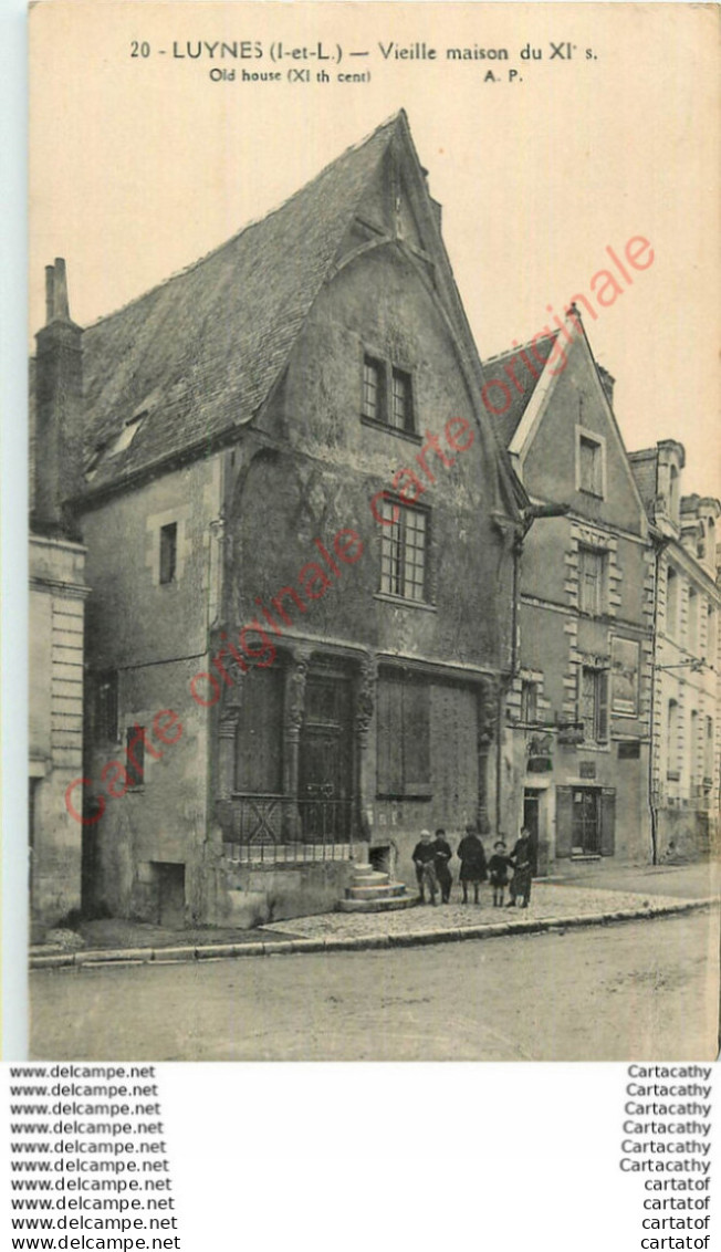 37.  LUYNES . Vieille Maison Du XIe Siècle . - Luynes