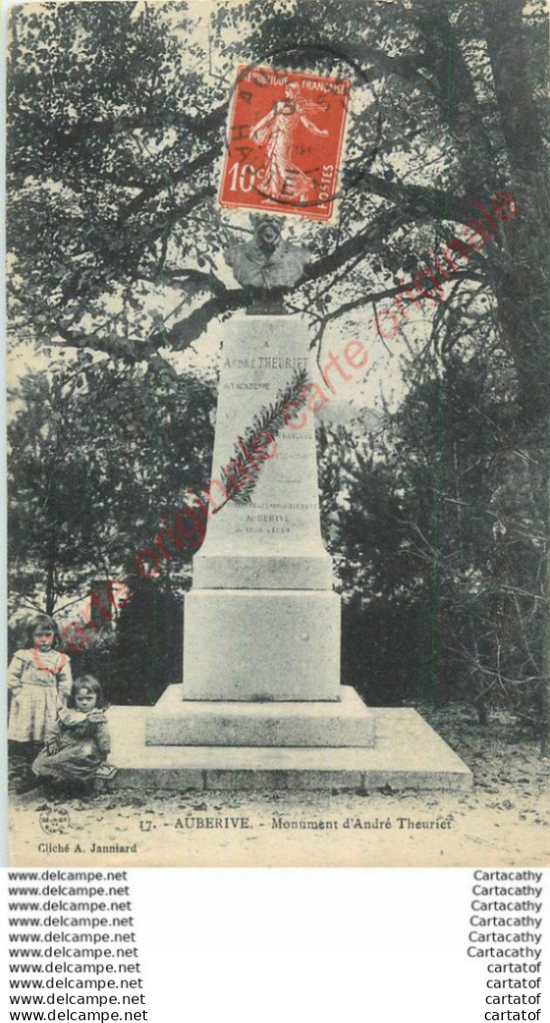 52.  AUBERIVE .  Monument D'André Theuriet . - Auberive