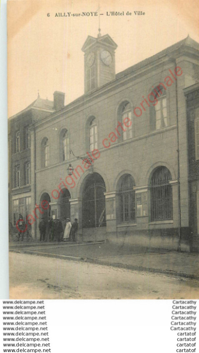 80.  AILLY Sur NOYE .  Hôtel De Ville . - Ailly Sur Noye