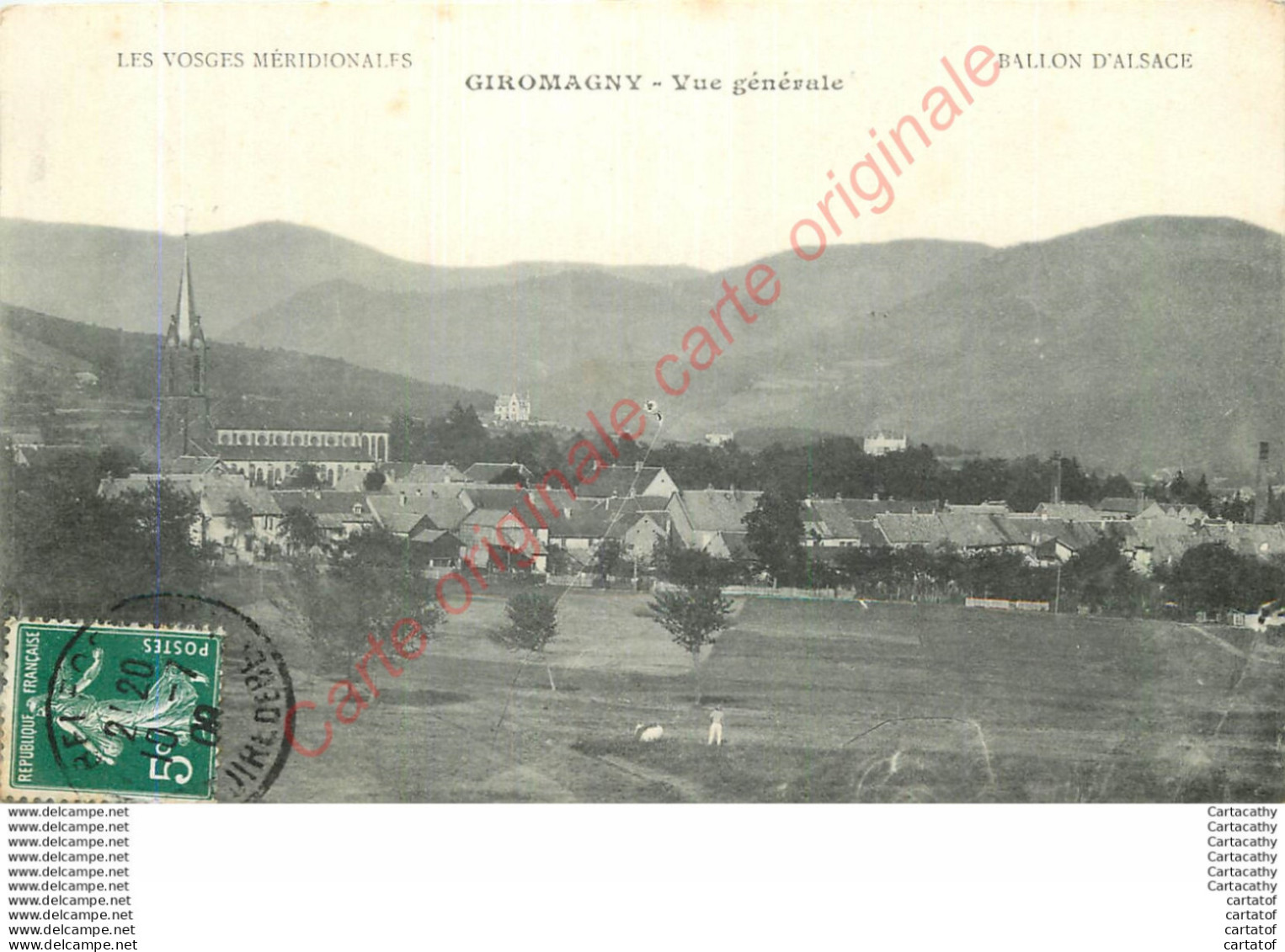 90.  GIROMAGNY .  Vue Générale . - Giromagny