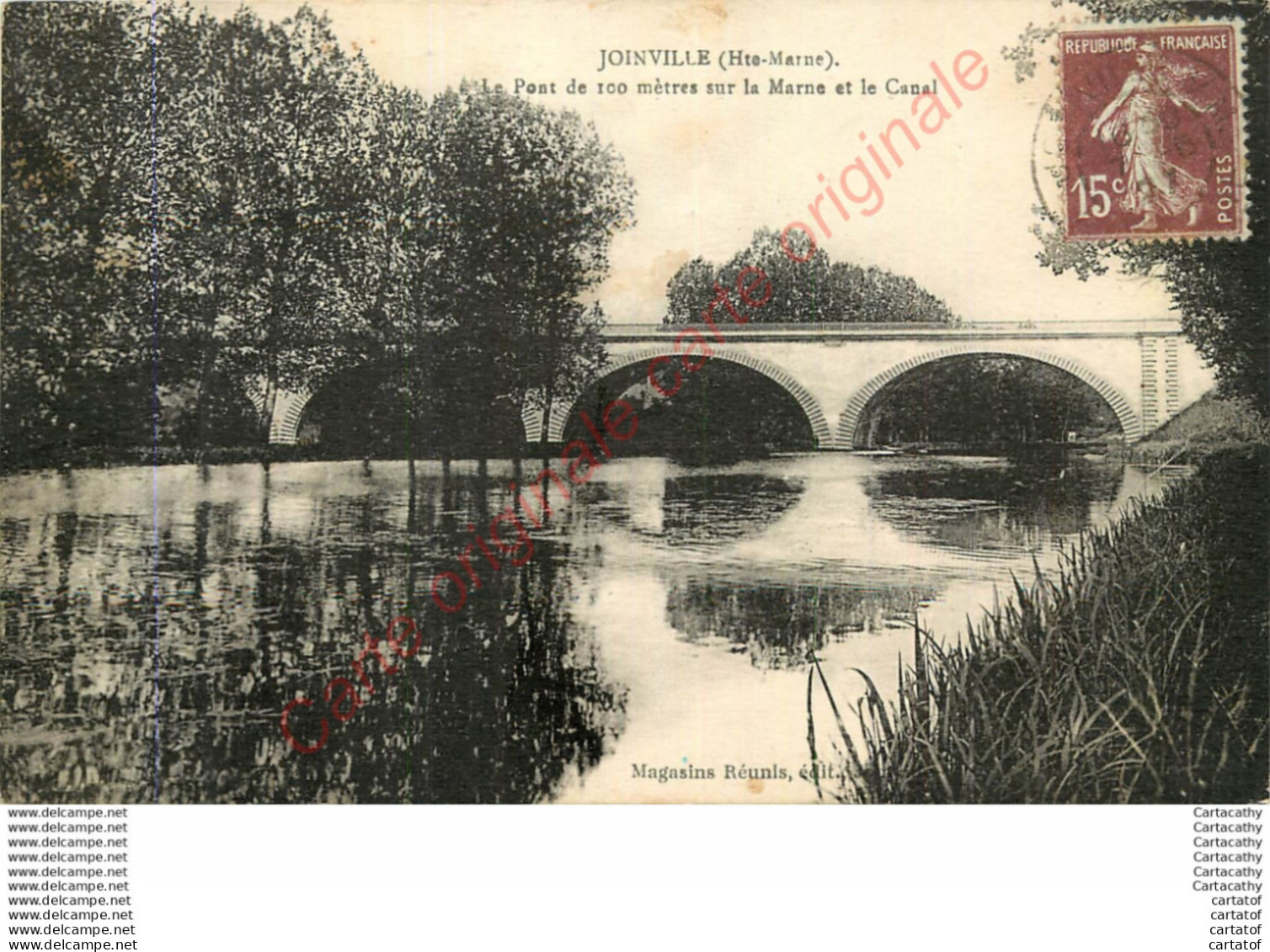 52.  JOINVILLE .  Pont Sur La Marne Et Le Canal . - Joinville