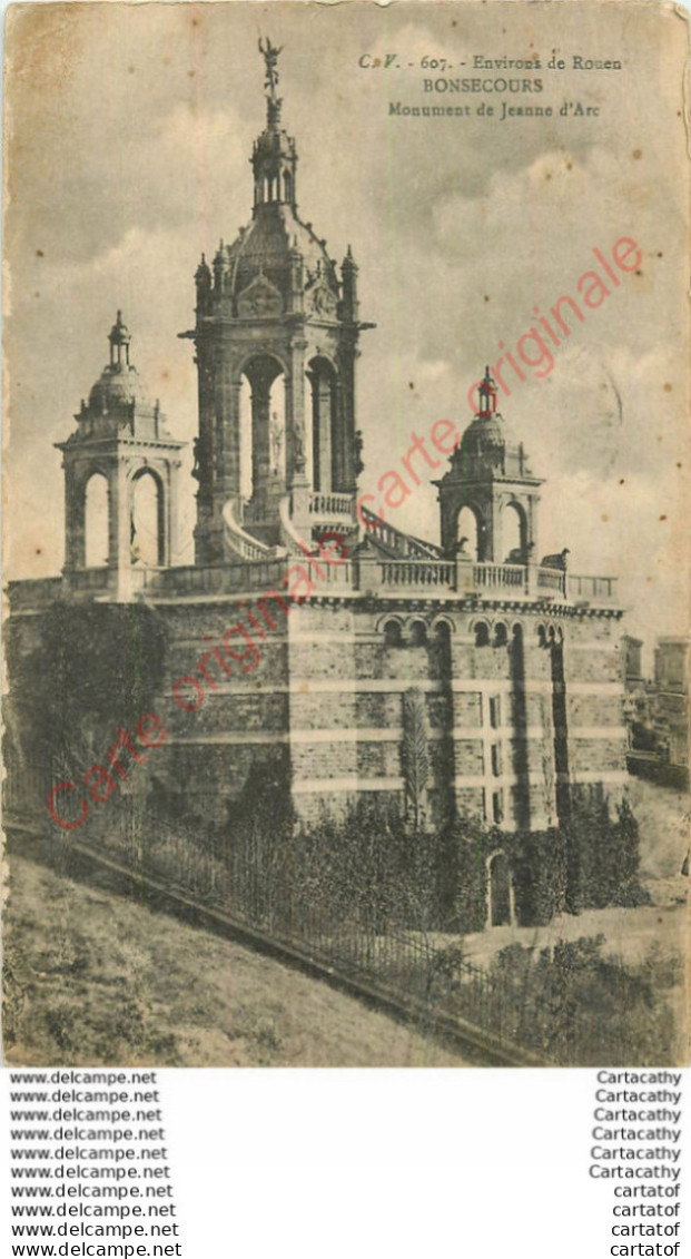 76.  BONSECOURS .  Monument De Jeanne D'Arc . - Bonsecours