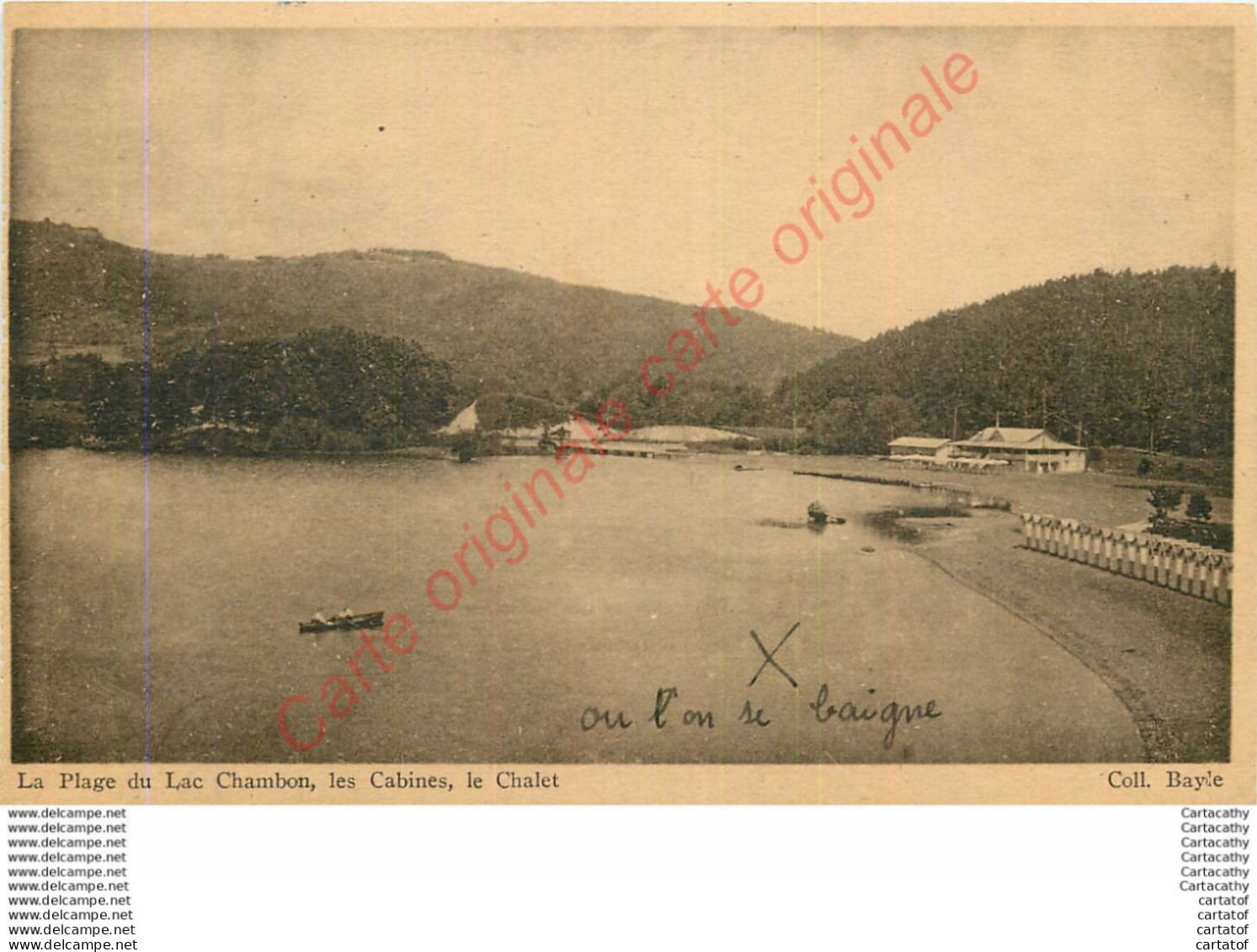 La Plage Du Lac Chambon . Le Châlet . - Autres & Non Classés