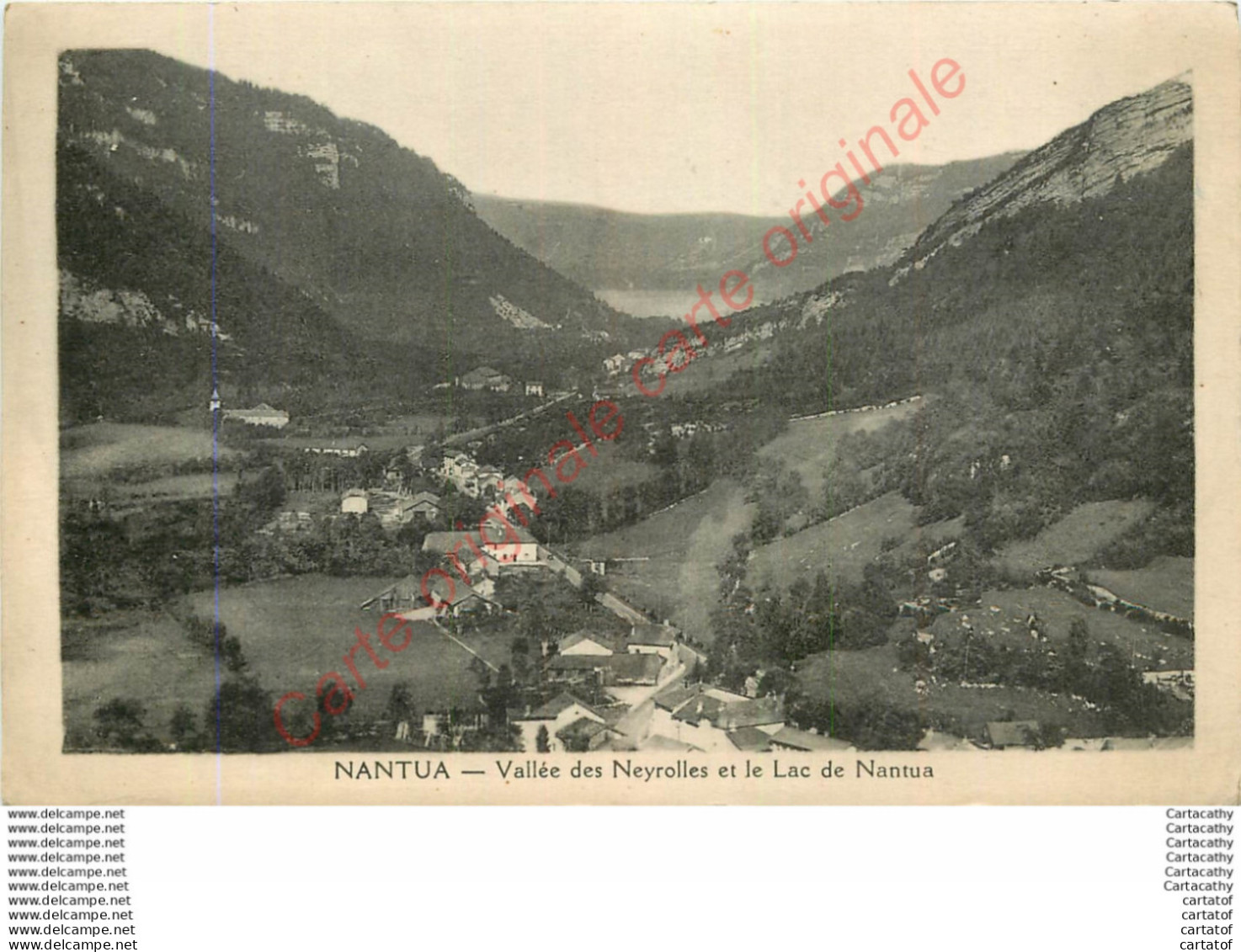 01.  NANTUA .  Vallée Des Neyrolles Et Le Lac De Nantua . - Nantua