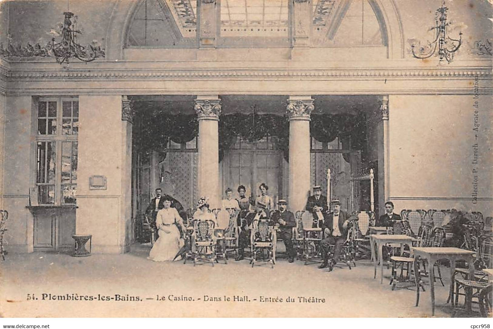 88-AM22620.Plombières Les Bains.N°54.Le Casino.Dans Le Hall.Entrée Du Théatre - Plombieres Les Bains