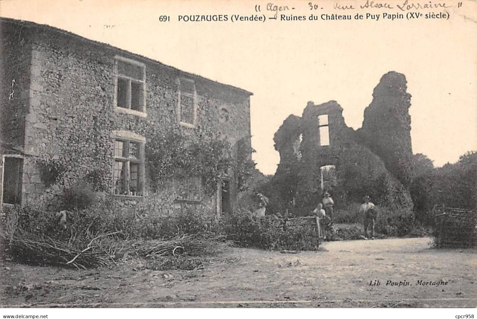 85-AM22599.Pouzauges.N°691.Ruines Du Chateau De Puy Papin - Pouzauges