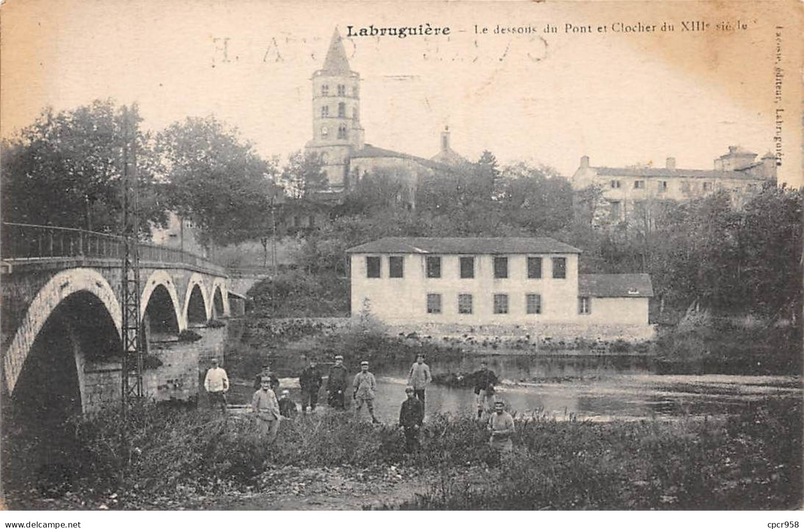 81-AM22524.Labruguière.Pont Et Eglise - Labruguière