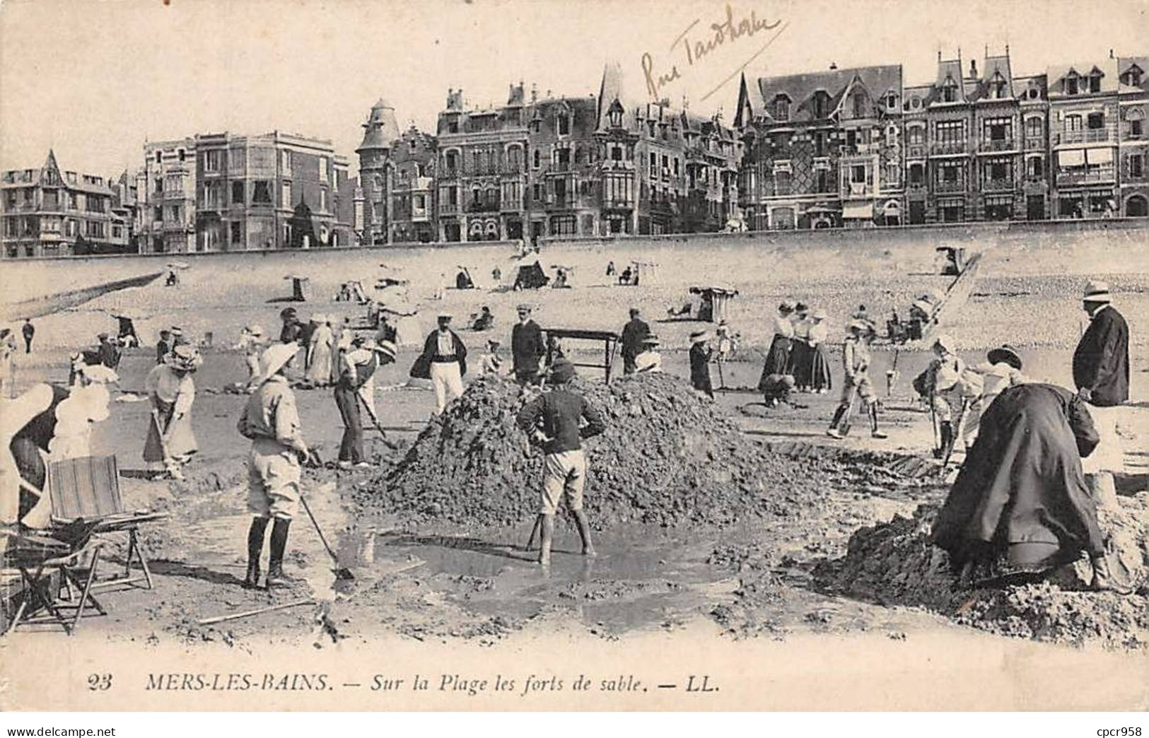 80-AM22510.Mers Les Bains.N°23.Les Forts De Sable Sur La Plage - Mers Les Bains