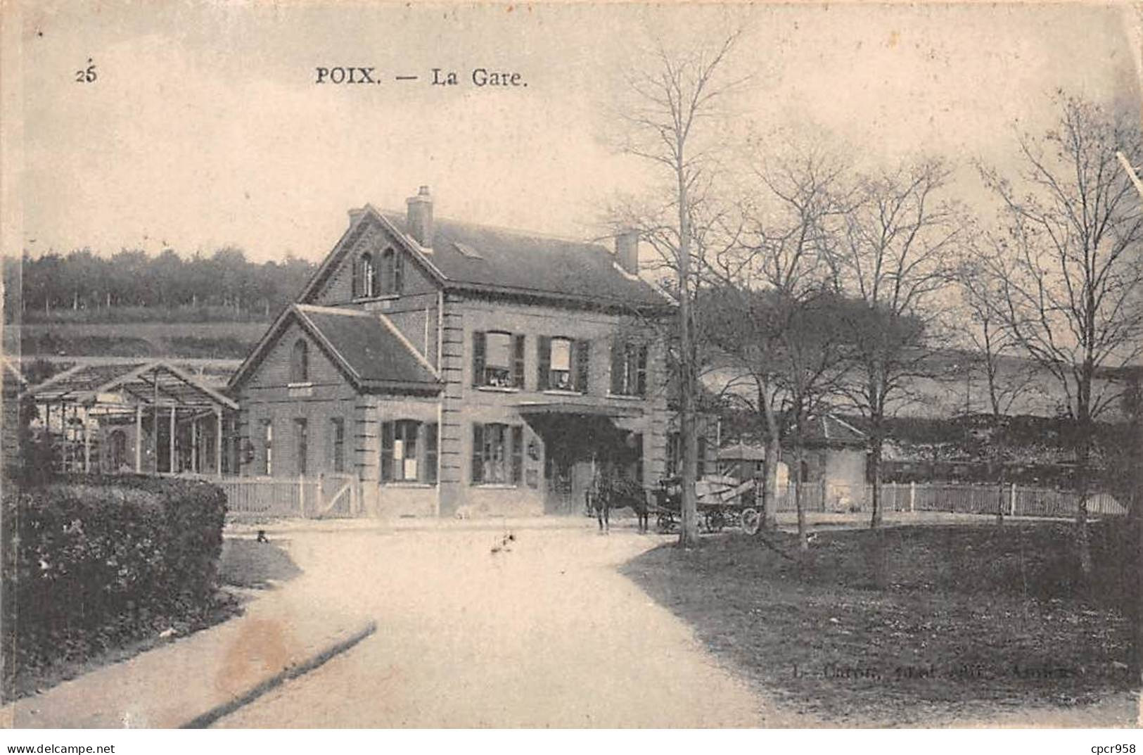 80-AM22472.Poix.La Gare - Poix-de-Picardie