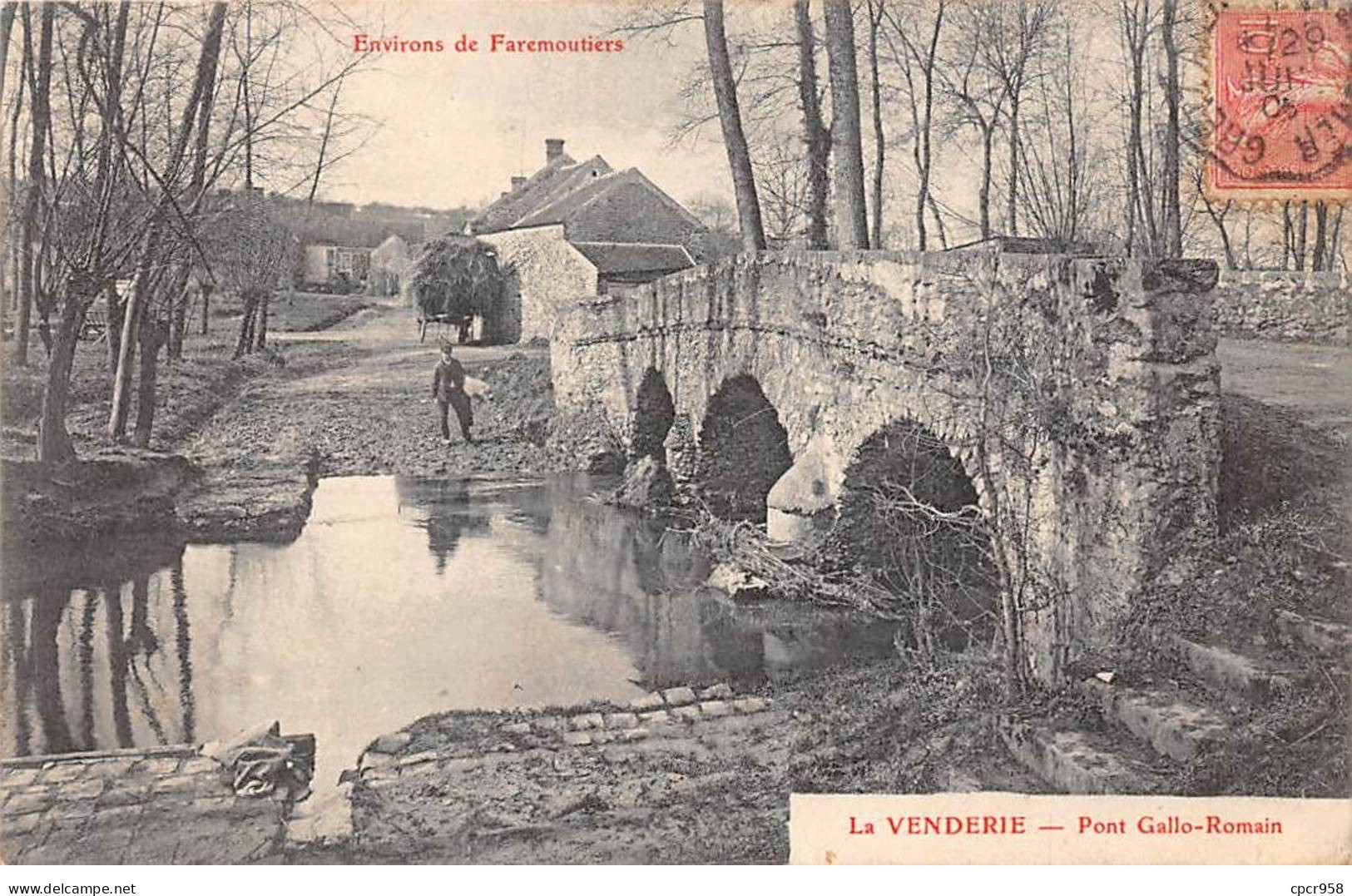 77-AM22460.Faremoutiers.La Venderie.Pont Gallo-romain - Faremoutiers