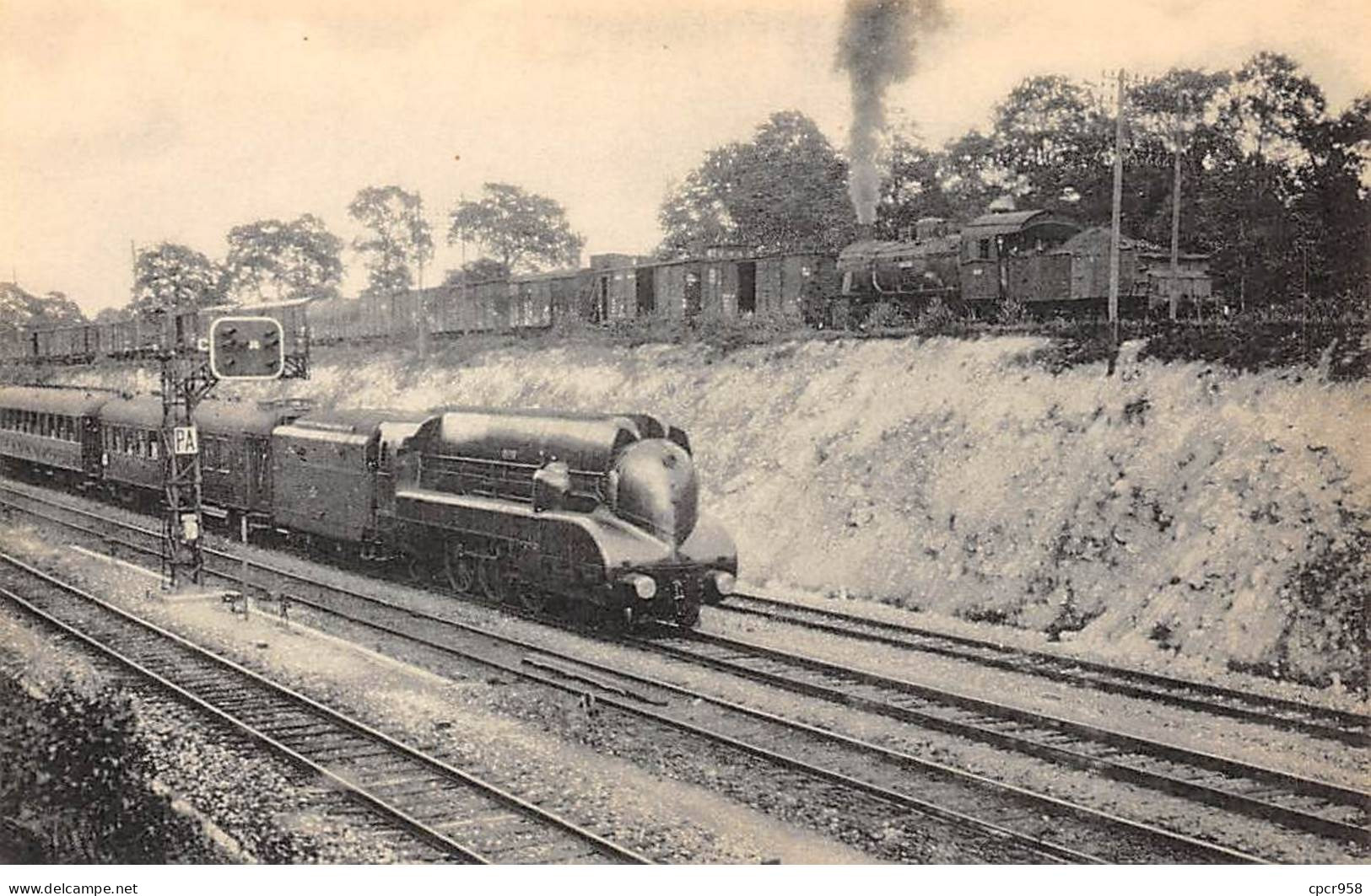 78 - N°86114 - Région De L'Ouest 60 - Le Rapide Du Havre à Paris Entre ACHERES ... - Machine Pacific - Acheres