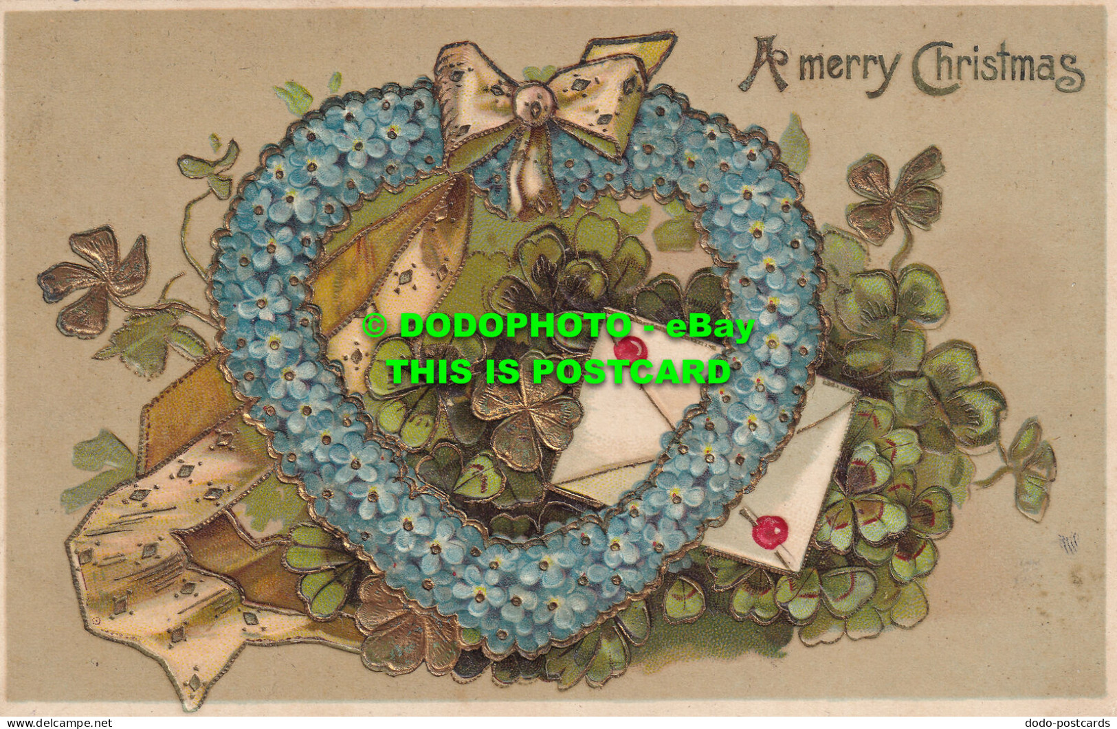 R504001 A Merry Christmas. Greeting Card. Postcard - Welt