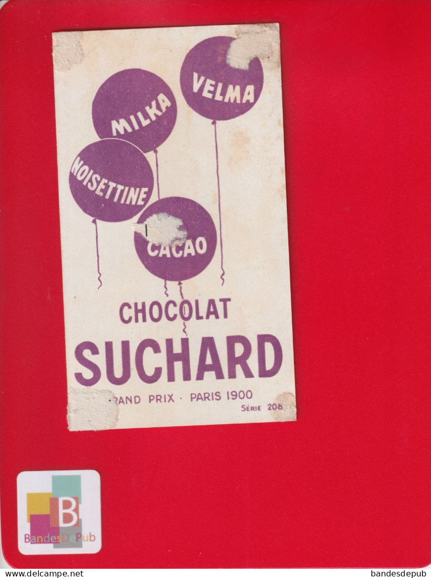 CHROMO CHOCOLAT SUCHARD - Enfants Jeux Style Boutet Monvel Panier Osier Gourmandise - Suchard