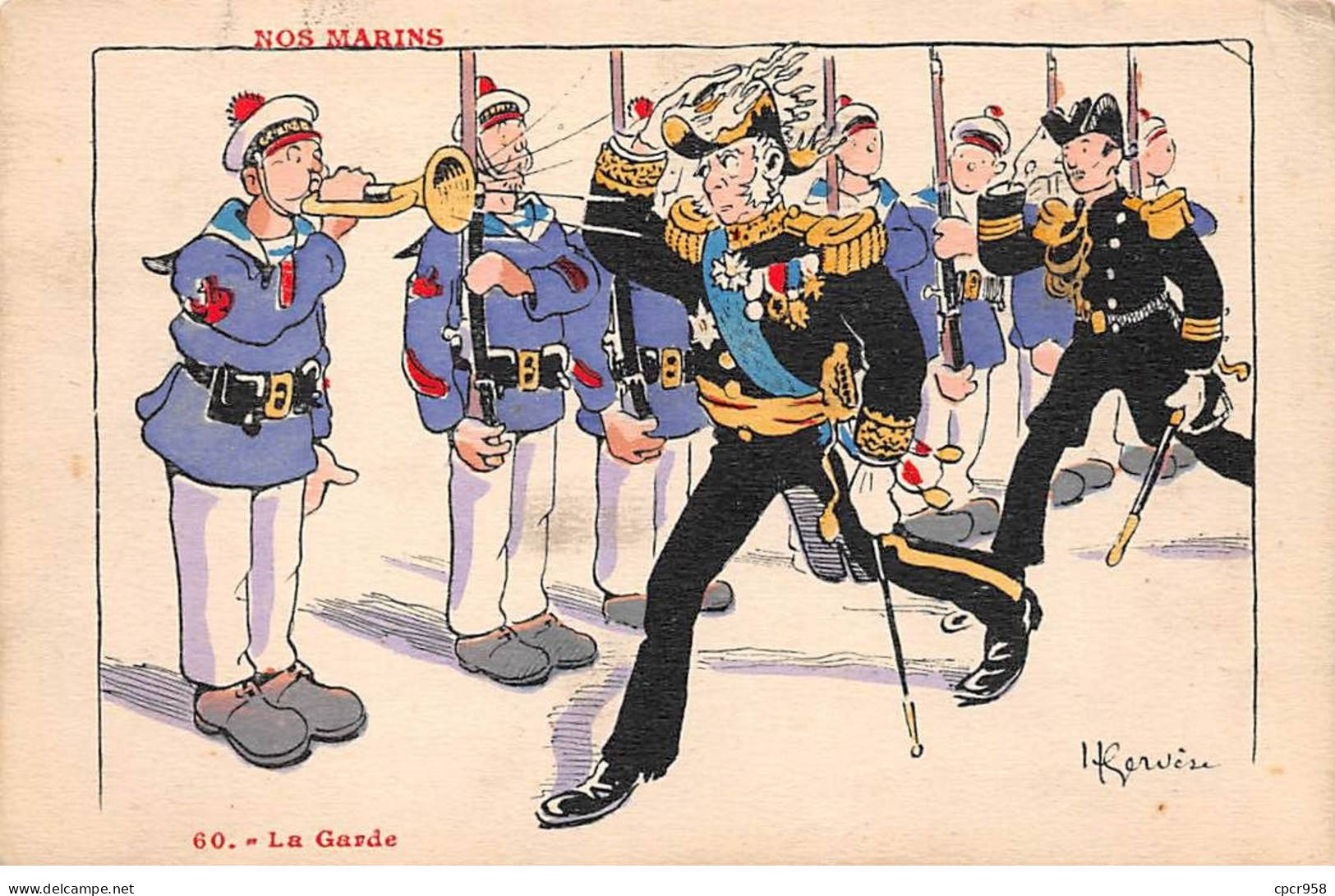 Illustrateur - N°86141 - H. Gervese - Nos Marins - 60. La Garde - Gervese, H.