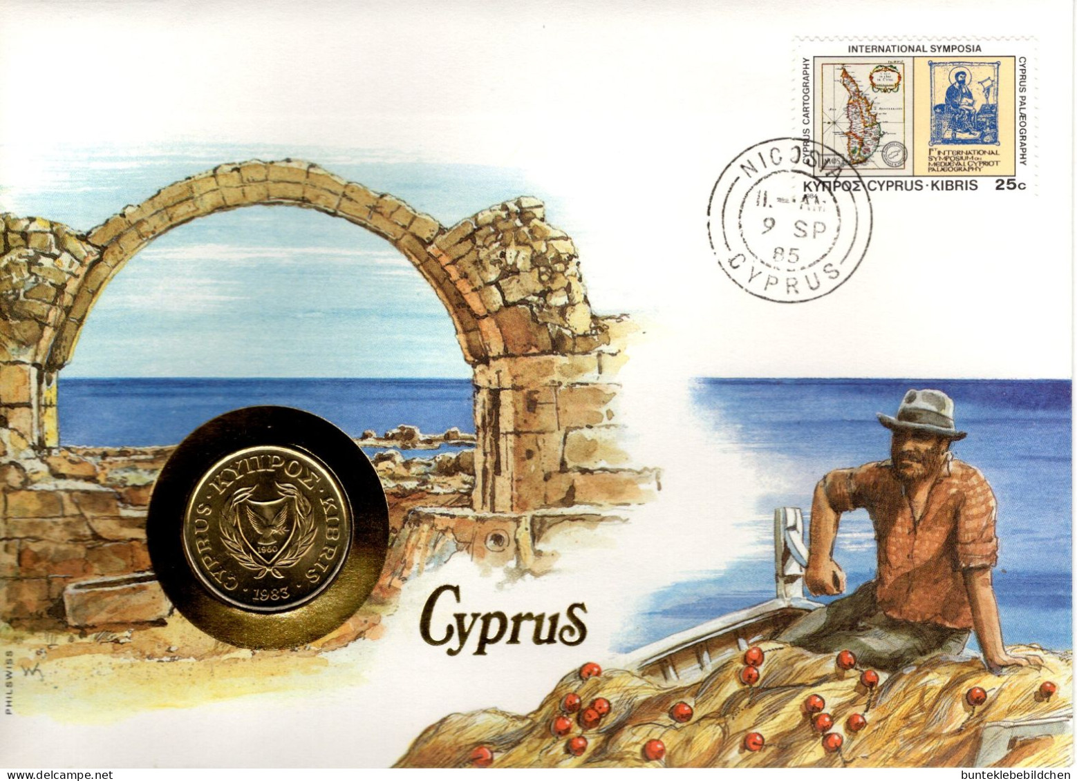 Numisbrief - Gr- Zypern - Grecia