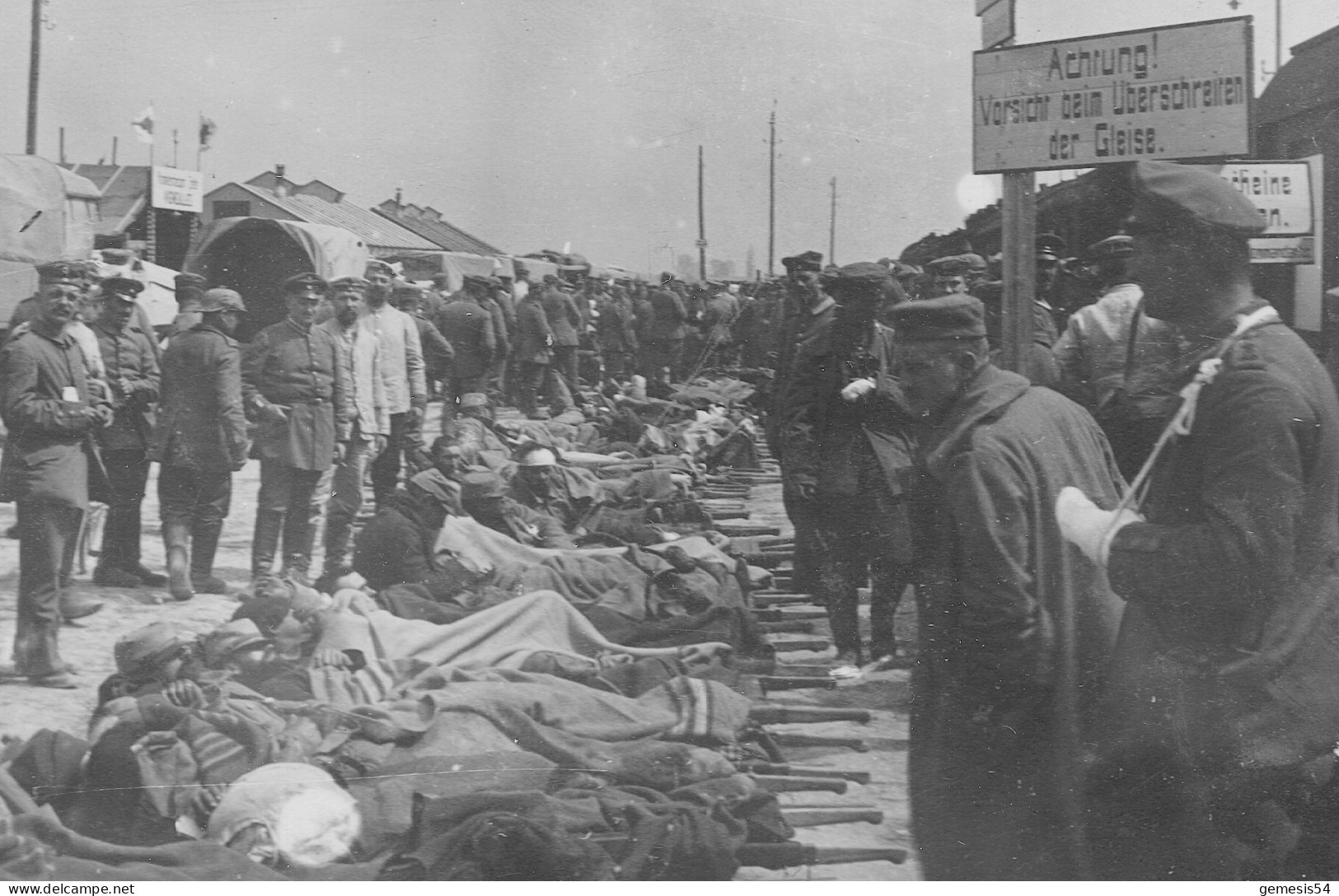 TOP Photo Vigneulles-les-Hattonchâtel 55 Soldats Français Blessés Train Sanitaire Gare 1915 Guerre 14-18 WK1 WW1 - Vigneulles Les Hattonchatel