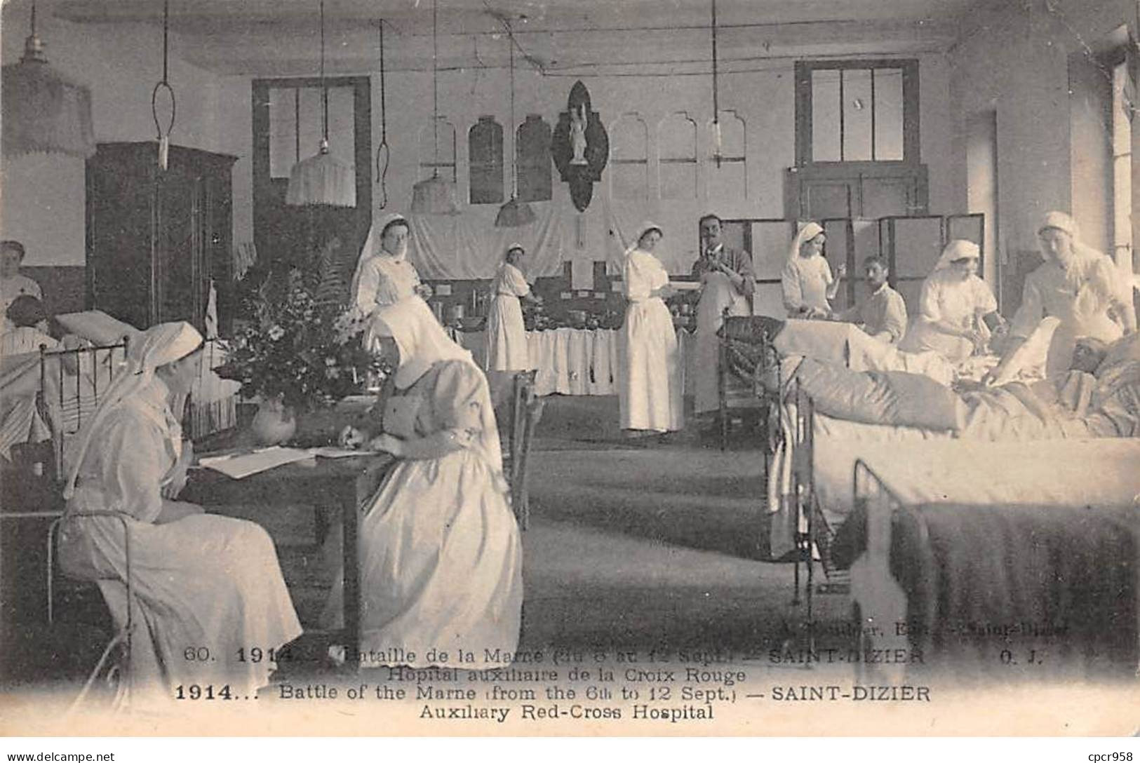 52-AM22345.Saint Dizier.N°60.Bataille De La Marne.Hopital Auxiliaire De La Croix Rouge.1914 - Saint Dizier