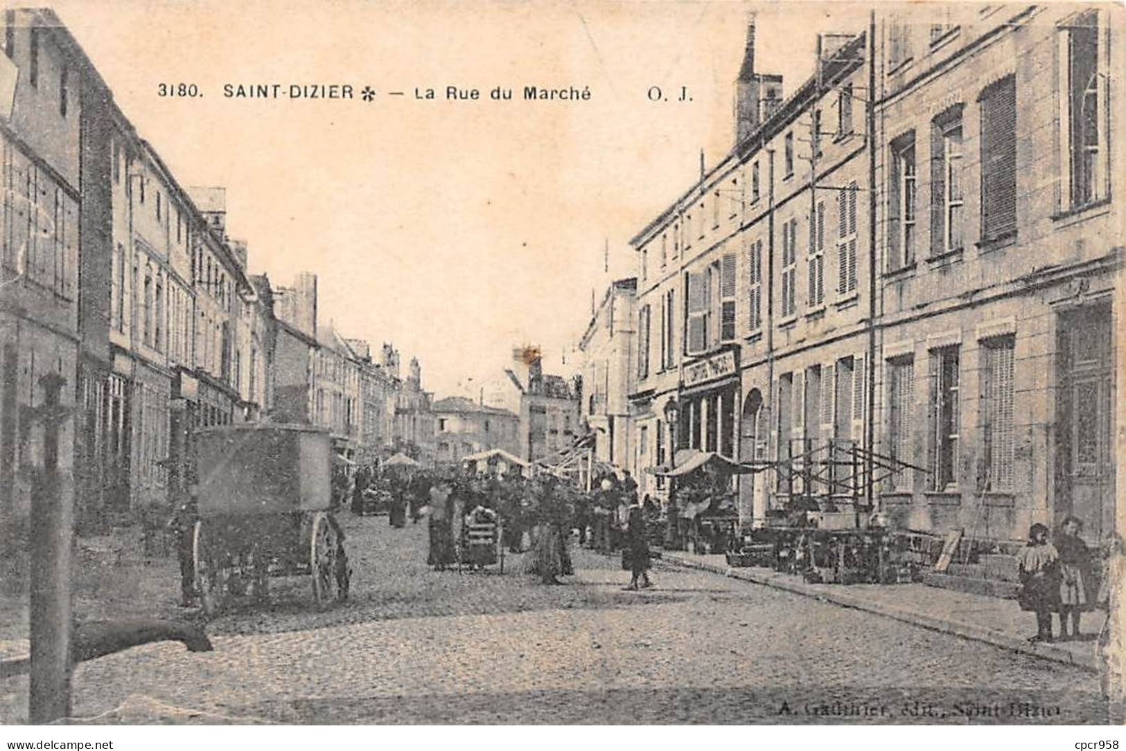 52-AM22329.Saint Dizier.N°3180.Rue Du Marché - Saint Dizier