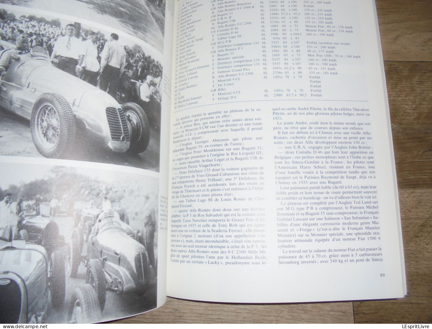 LE GRAND PRIX DES FRONTIERES A CHIMAY Tome 1 1926 à 1959 Biaumet Epuisé Régionalisme Hainaut Course Automobile Auto Car