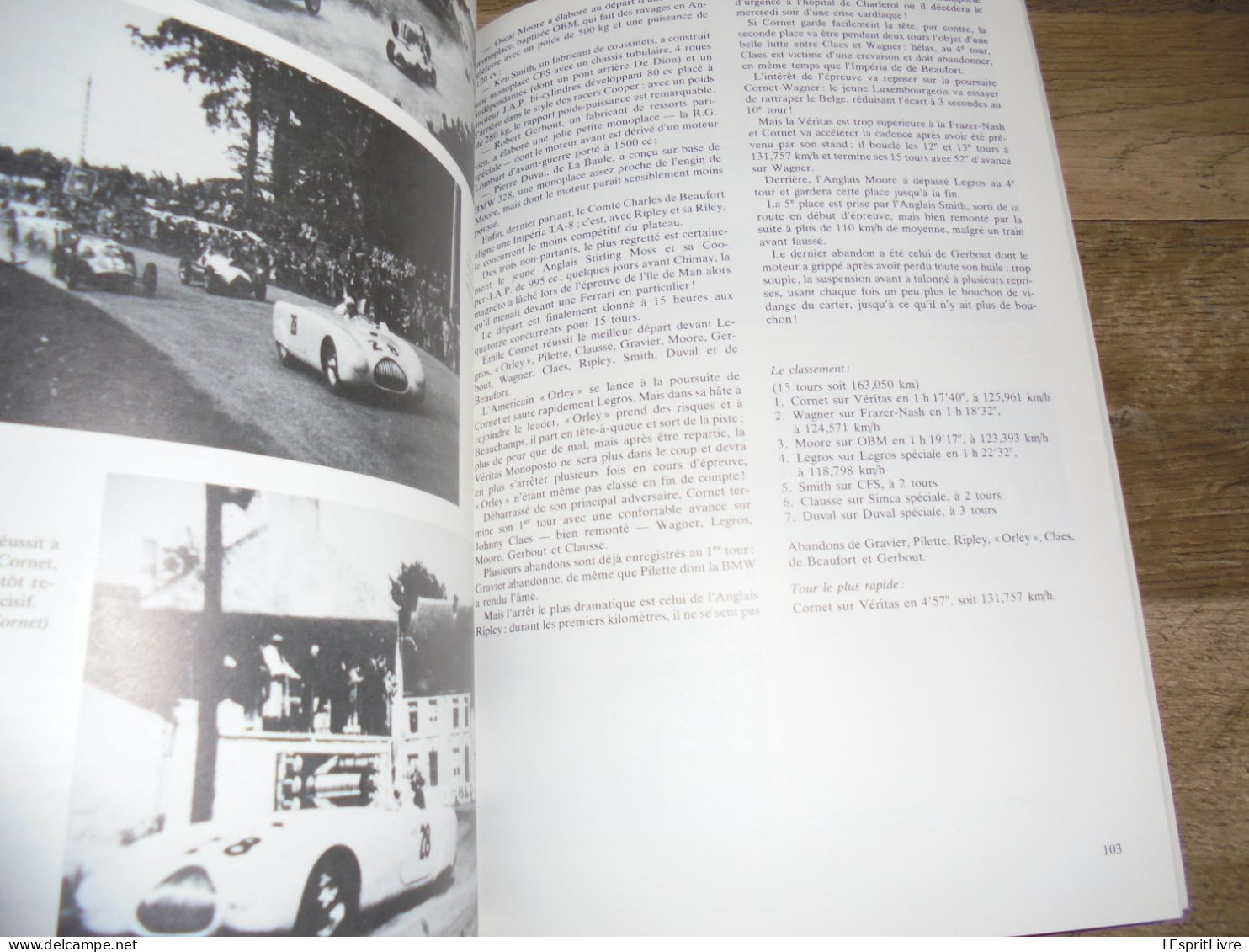 LE GRAND PRIX DES FRONTIERES A CHIMAY Tome 1 1926 à 1959 Biaumet Epuisé Régionalisme Hainaut Course Automobile Auto Car