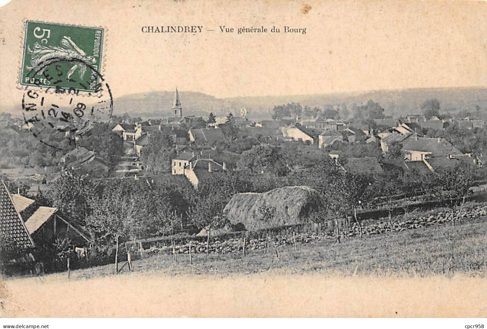 52-AM22273.Chalindrey.Vue Générale Du Bourg - Chalindrey