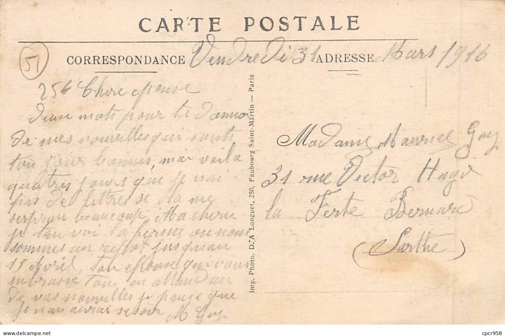 51-AM22229.Sainte Ménéhould.Ferme De Puisé.Monsieur Marcoux.Agriculteur.Eleveur De Mérinos Champenois - Sainte-Menehould