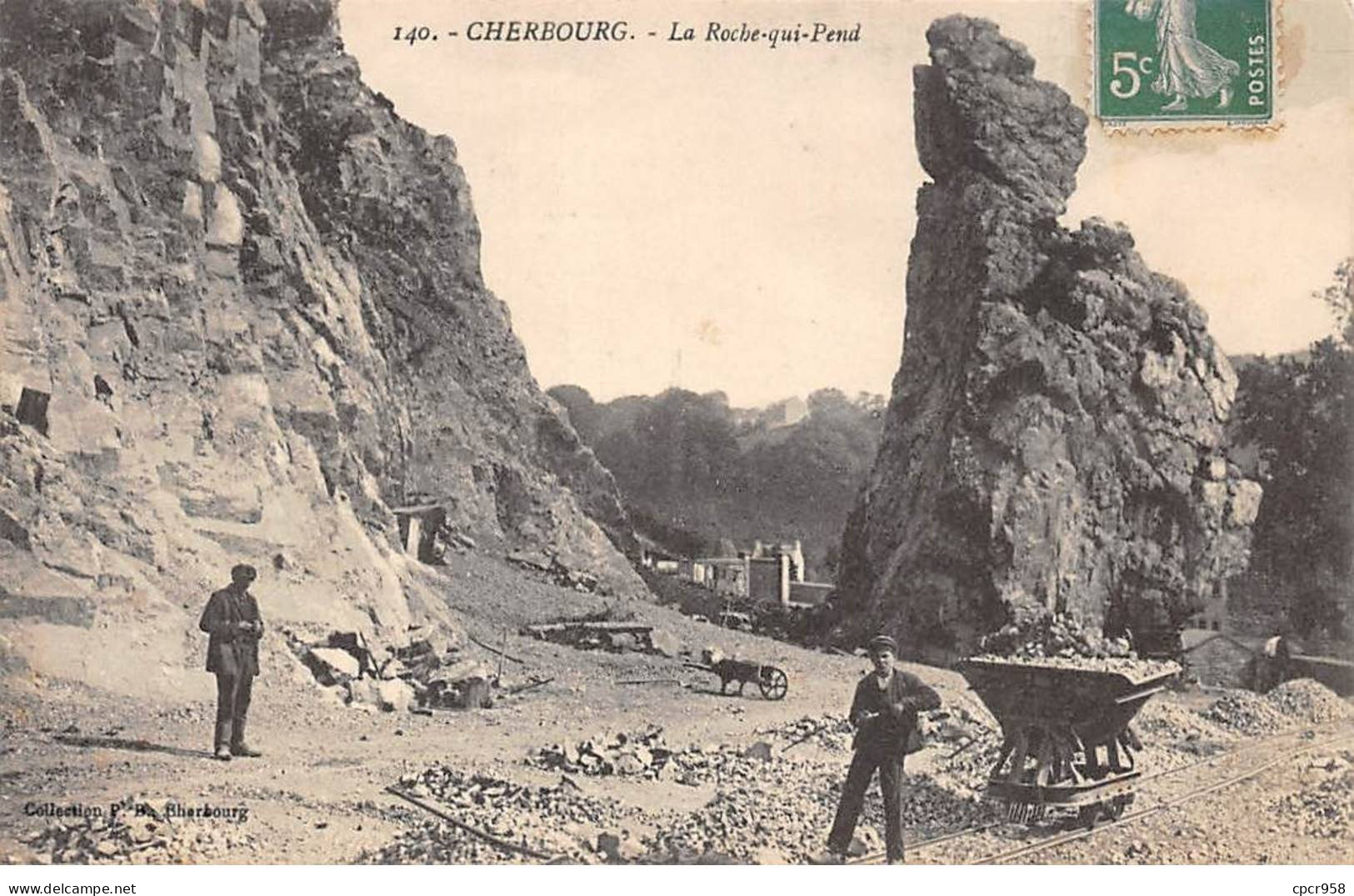 50-AM22150.Cherbourg.N°140.La Roche Qui Pend.Mine - Cherbourg