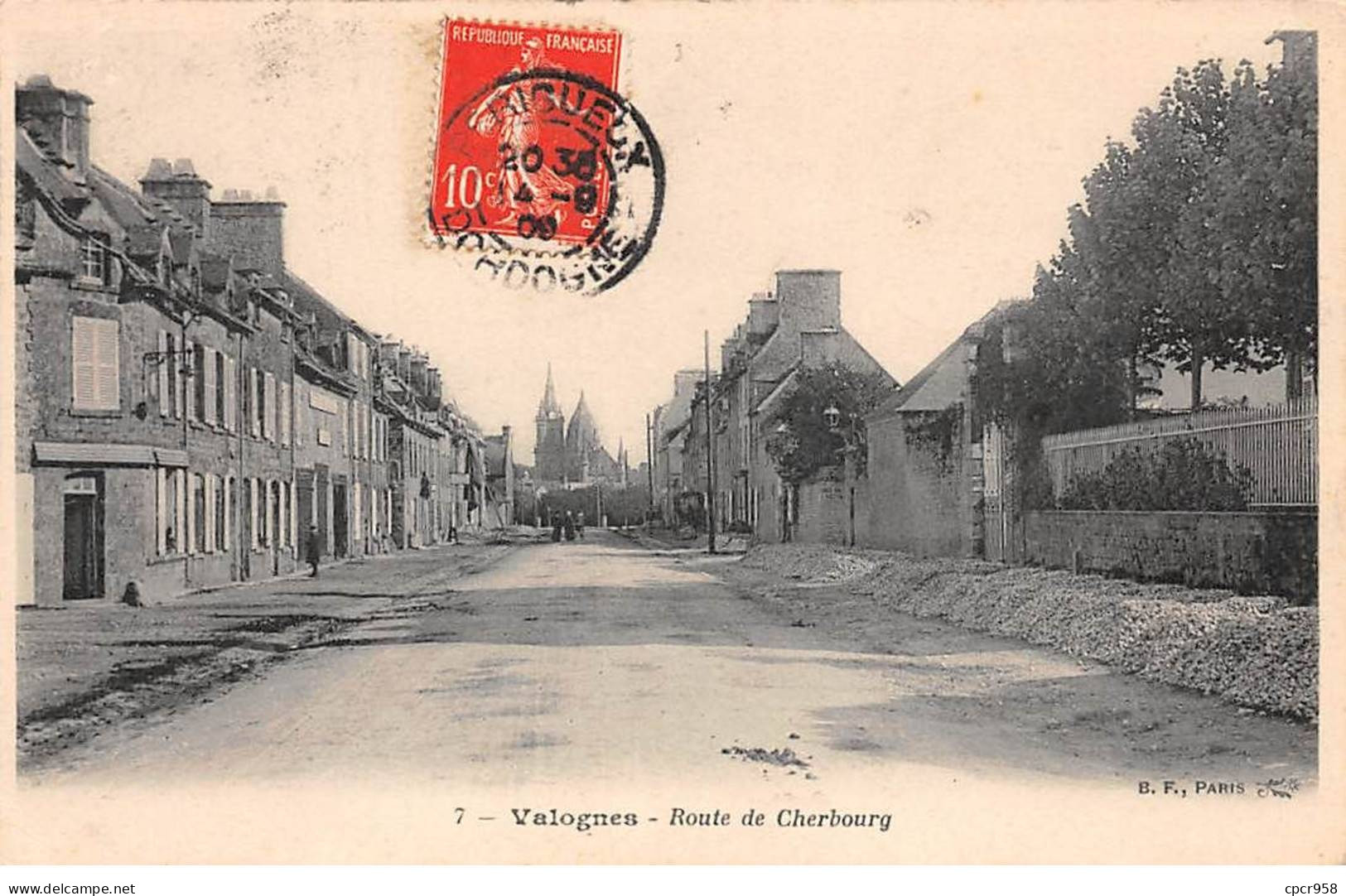 50-AM22126.Valognes.N°7.Route De Cherbourg - Valognes